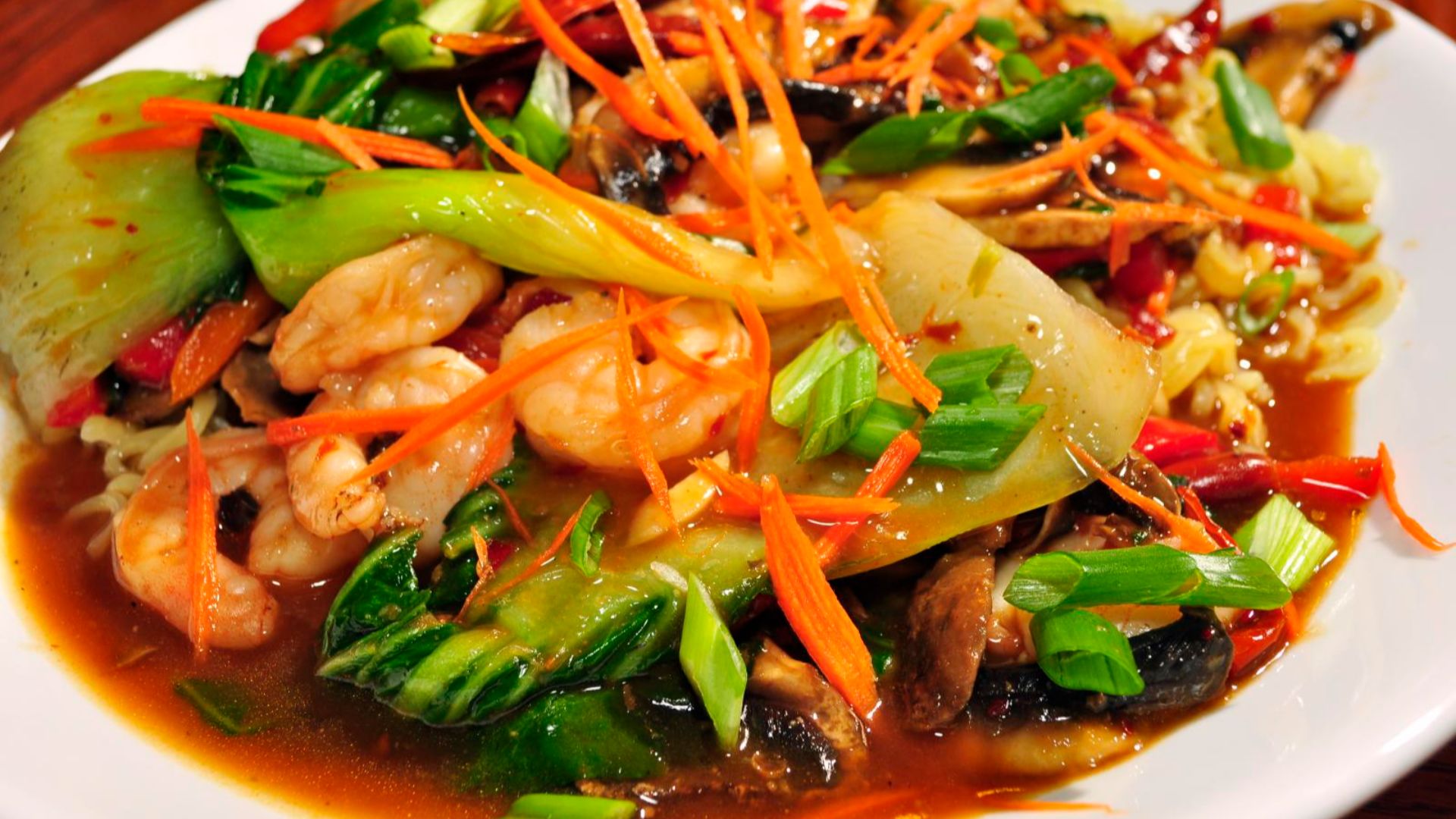 8. Crevettes à la Sichuanaise