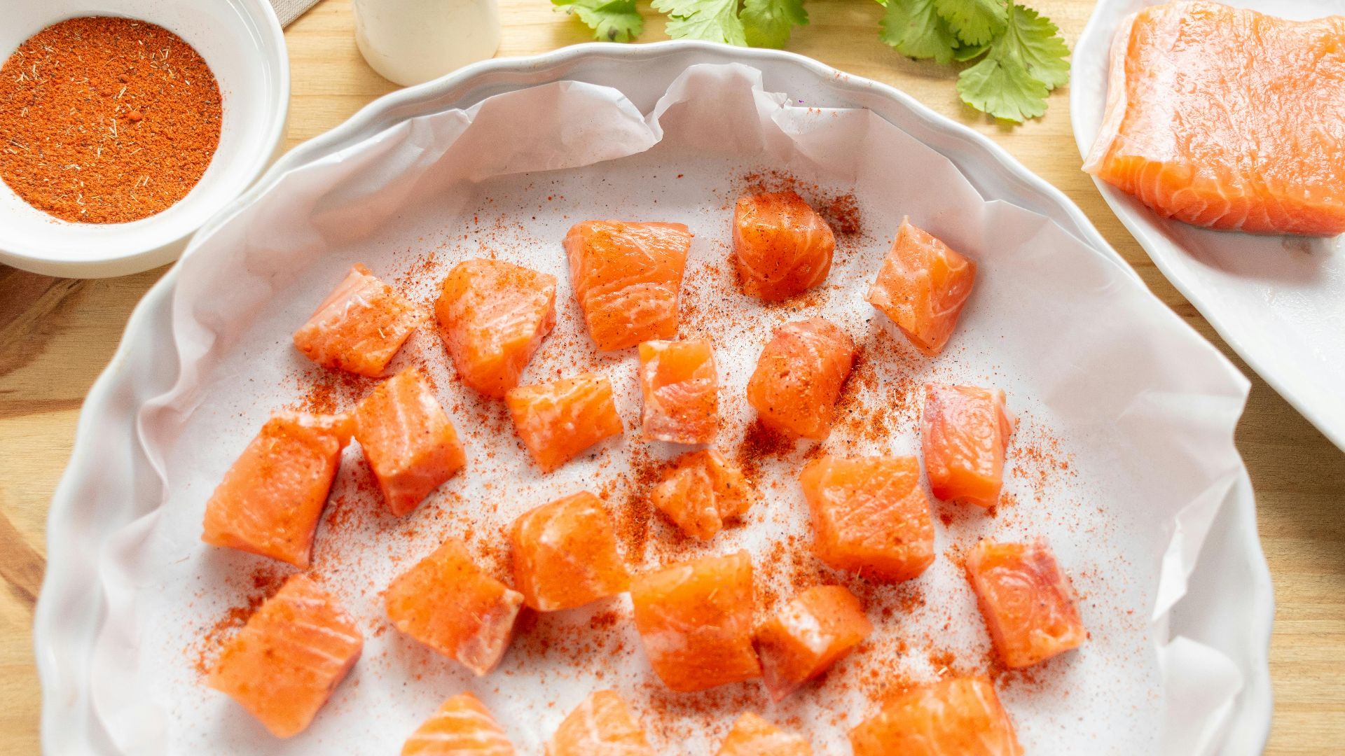 14. Bouchées de saumon au four