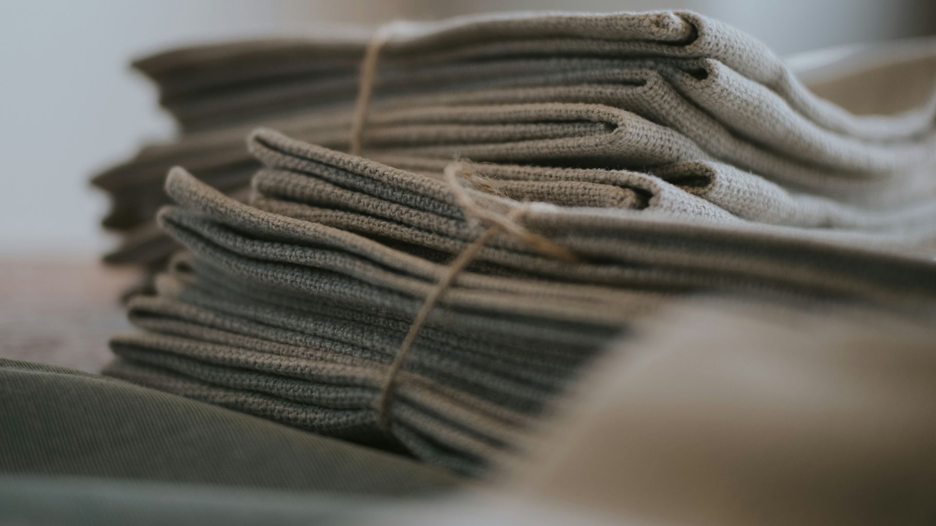 5. Serviettes en tissu