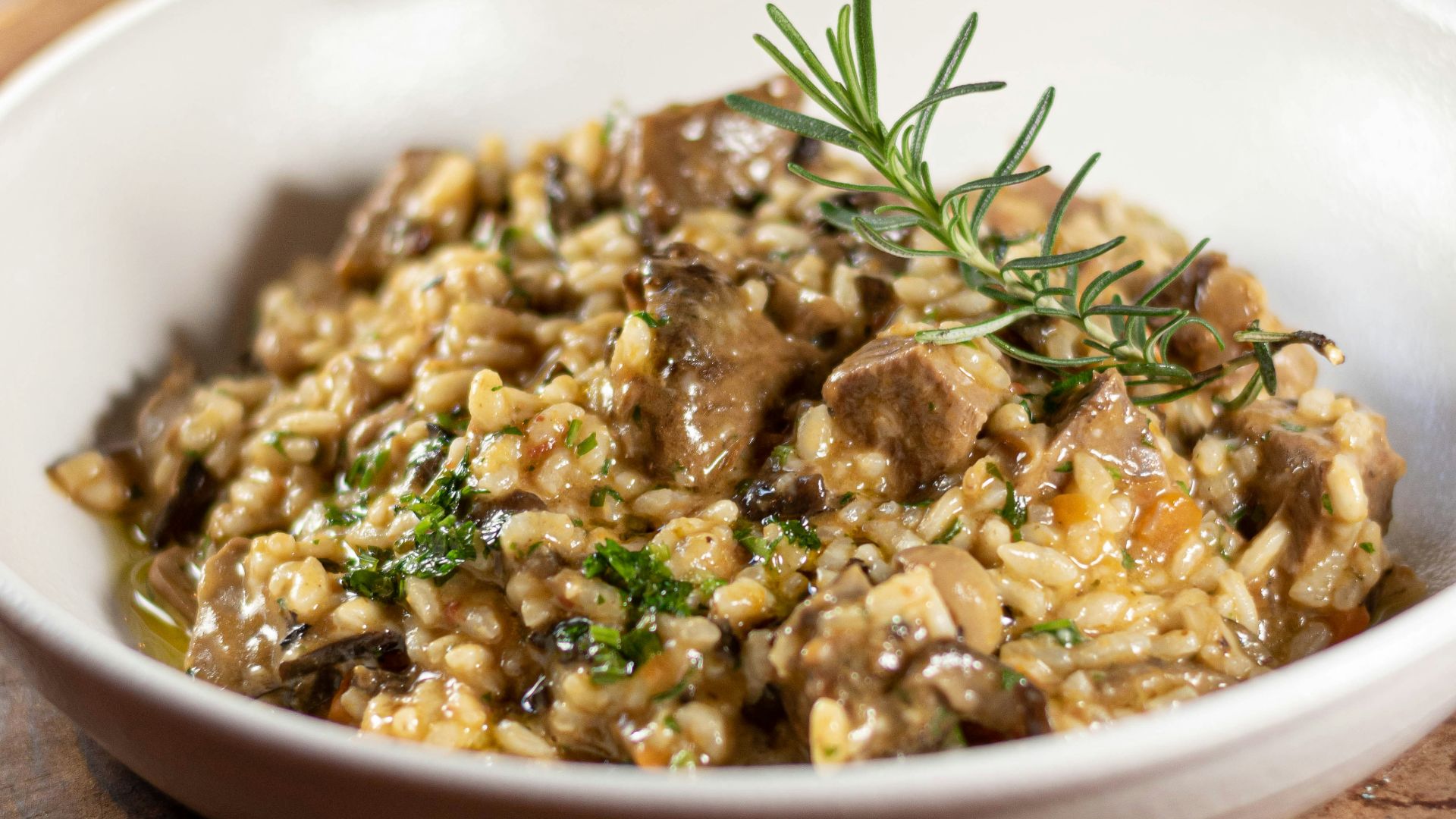 Risotto with cheese