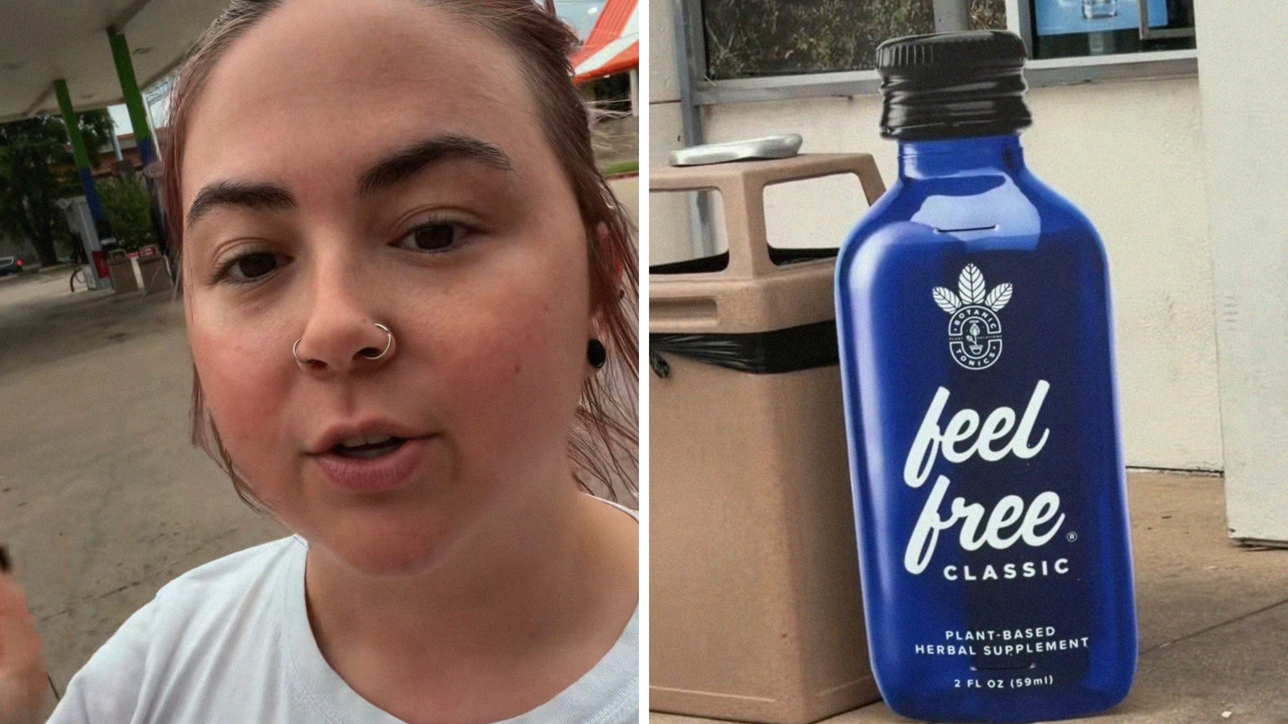 Texas woman goes to the gas station. Then she sees a giant bottle of Feel Free: ‘They’re literally trying to get people addicted at this point’