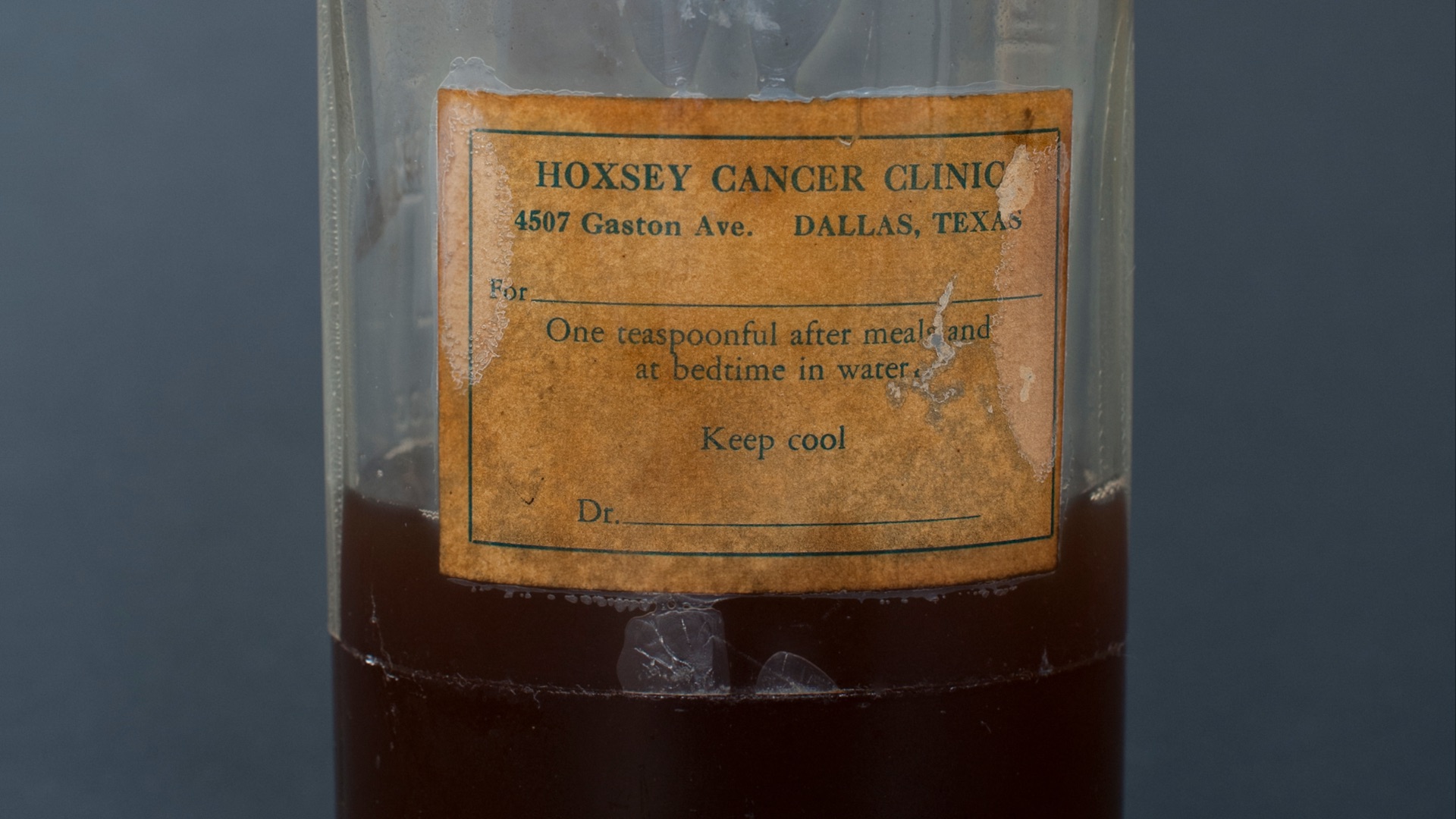 18. Traitement du cancer selon Hoxsey
