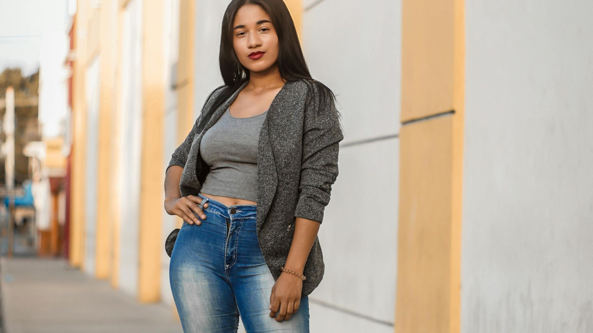 4. Jeans taille haute