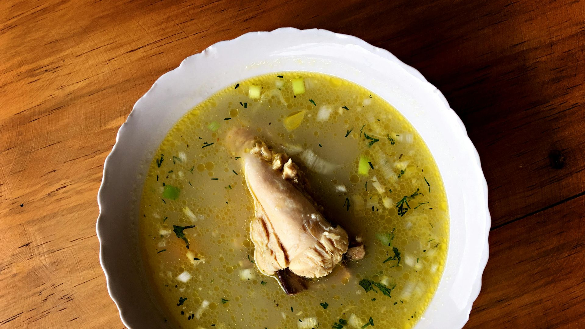 8. Soupe au poulet et à l'aneth