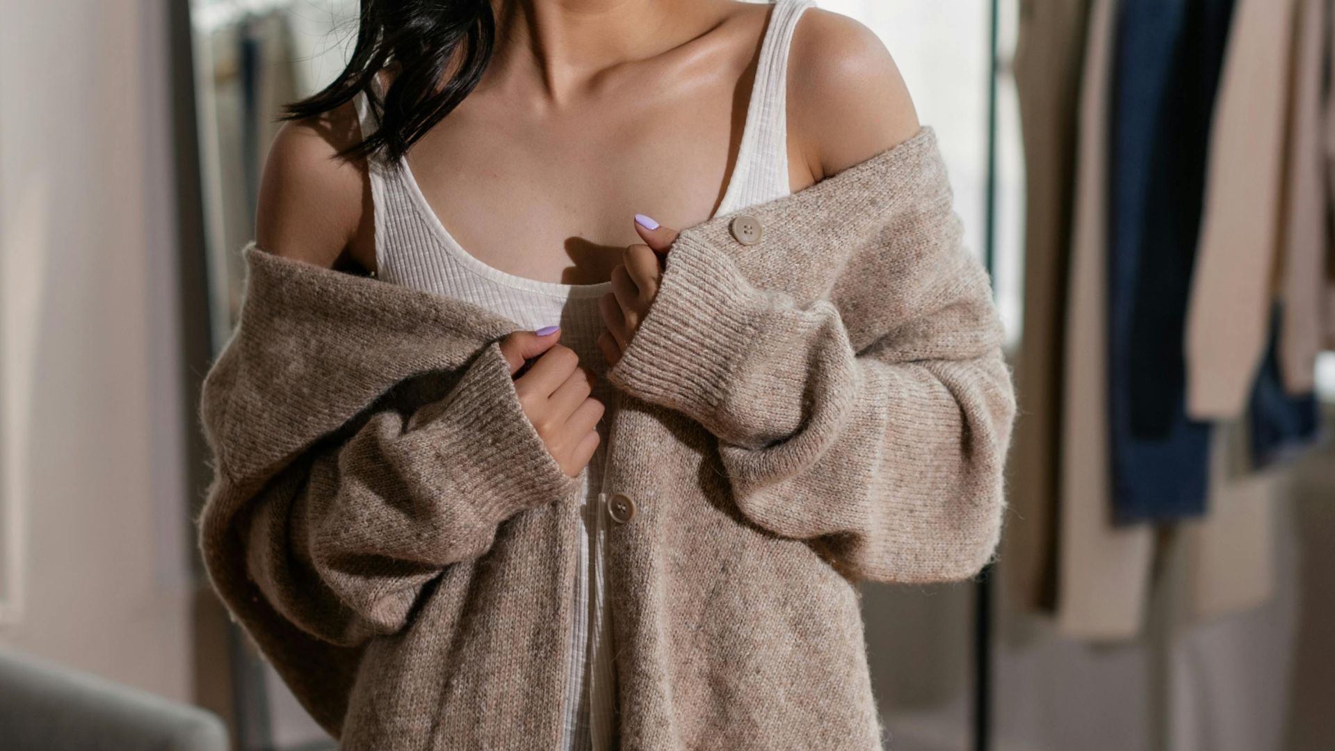 18. Cardigan oversize en cachemire