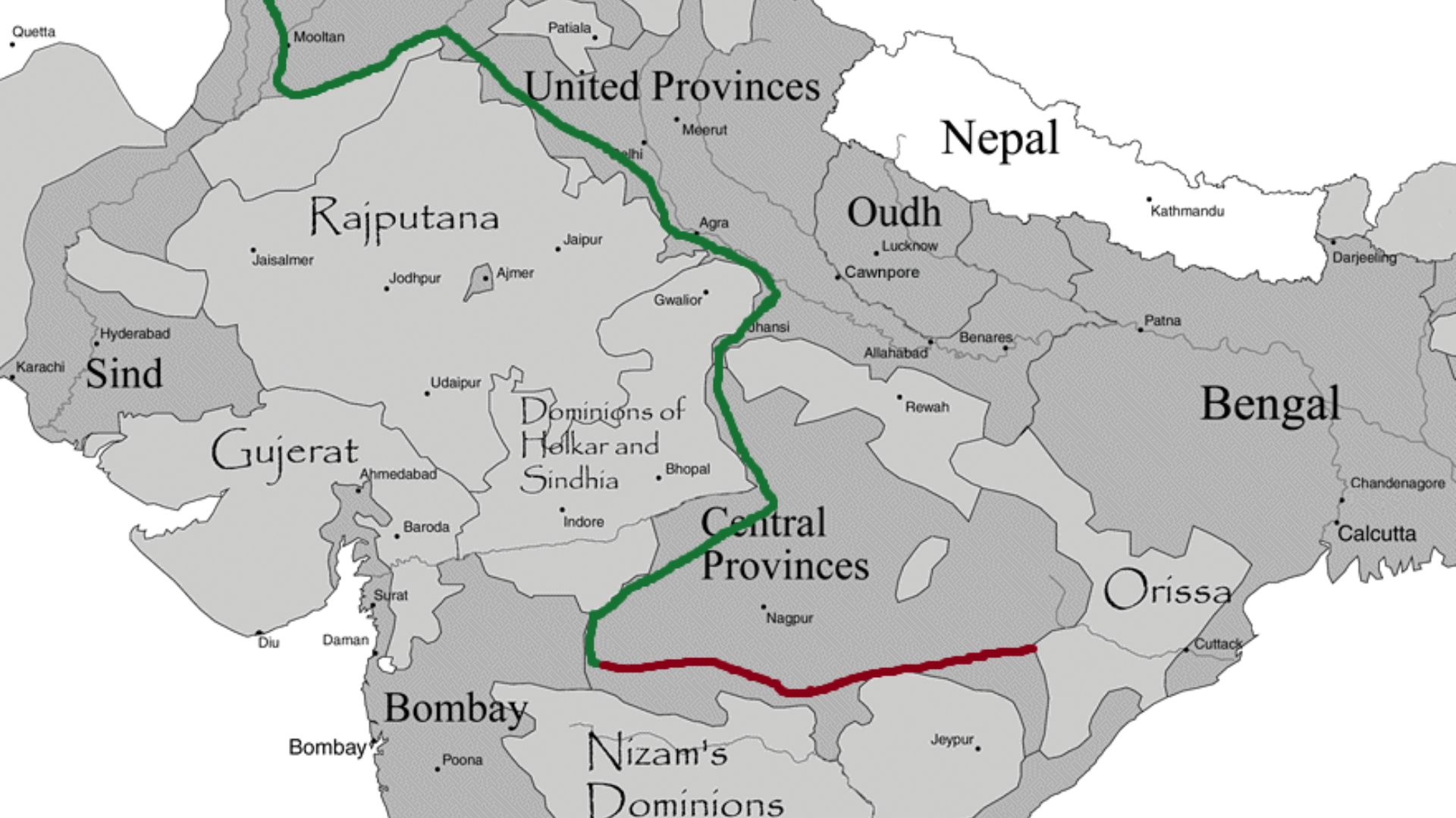 3. La Grande Haie de l'Inde, XIXe siècle