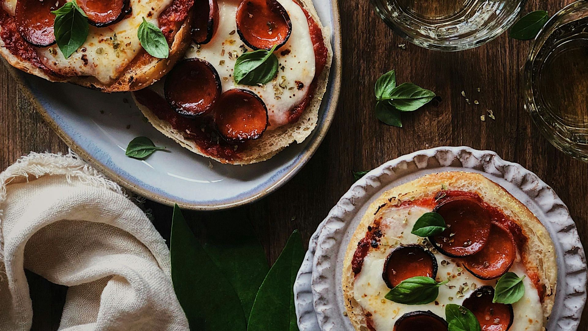 17. Pizzas sur muffins anglais