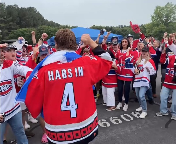 The Hurricanes taunted HFTV (and their mascot did the same to the CH)