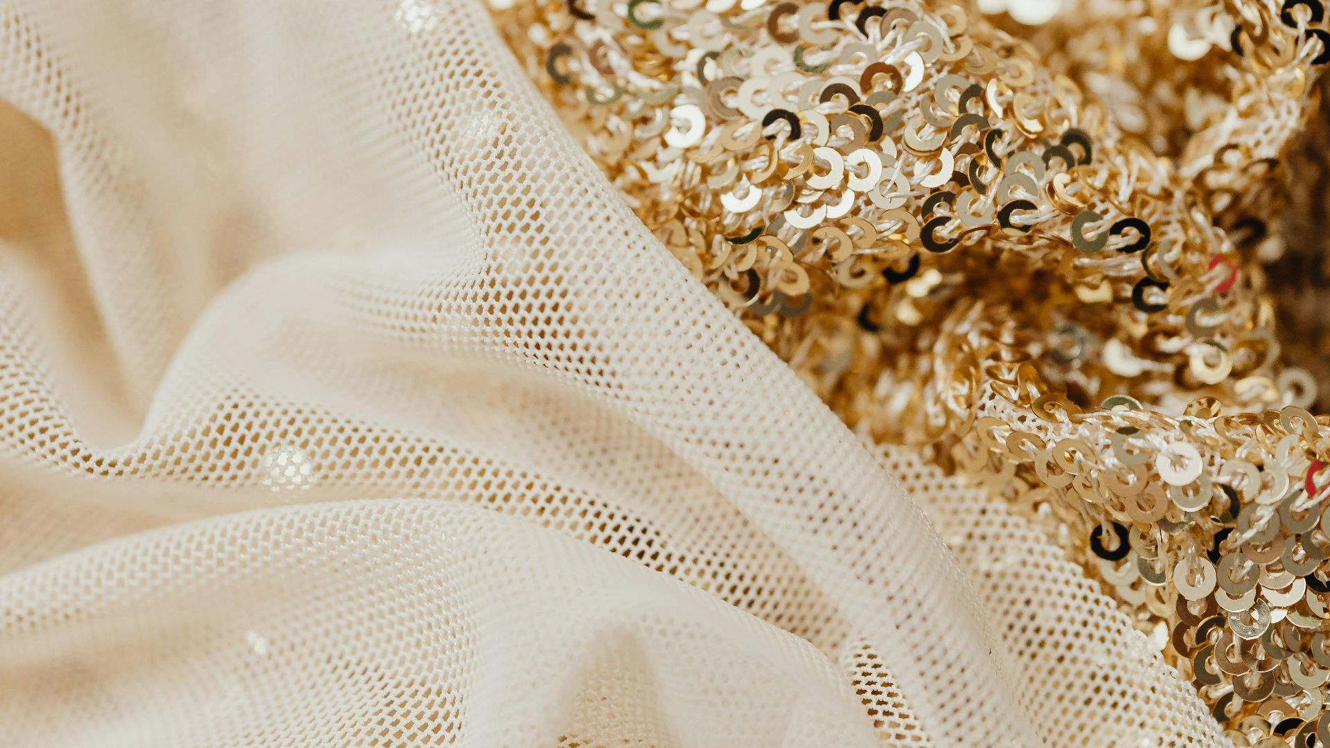 6. Tissu à paillettes