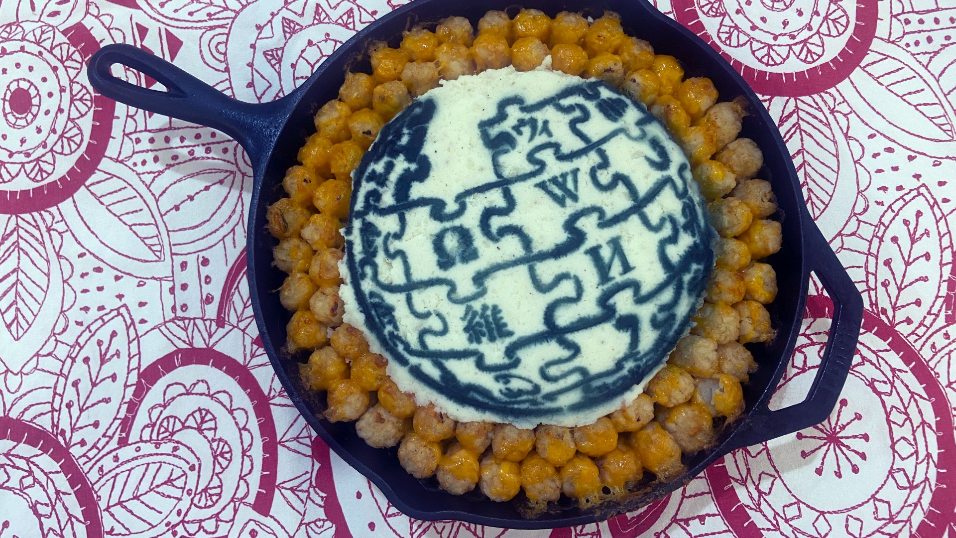 10. Plat chaud aux croquettes de pommes de terre