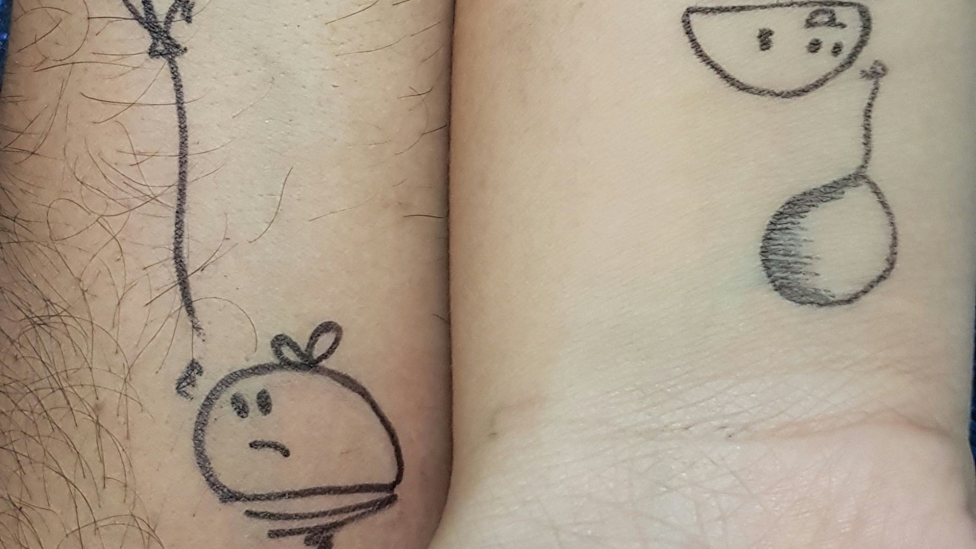 10. Des tatouages assortis entre ex