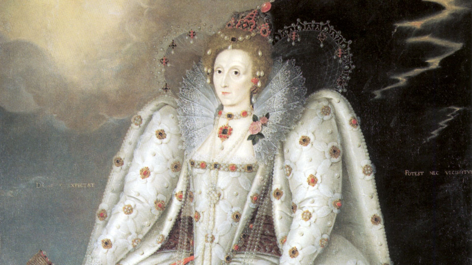 4. La reine Élisabeth Ire, Le portrait de Ditchley, par Marcus Gheeraerts le Jeune