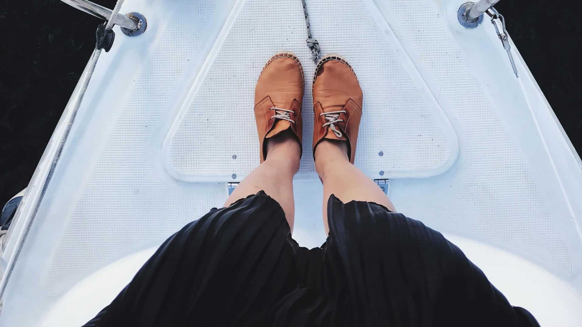 9. Vieilles chaussures de bateau
