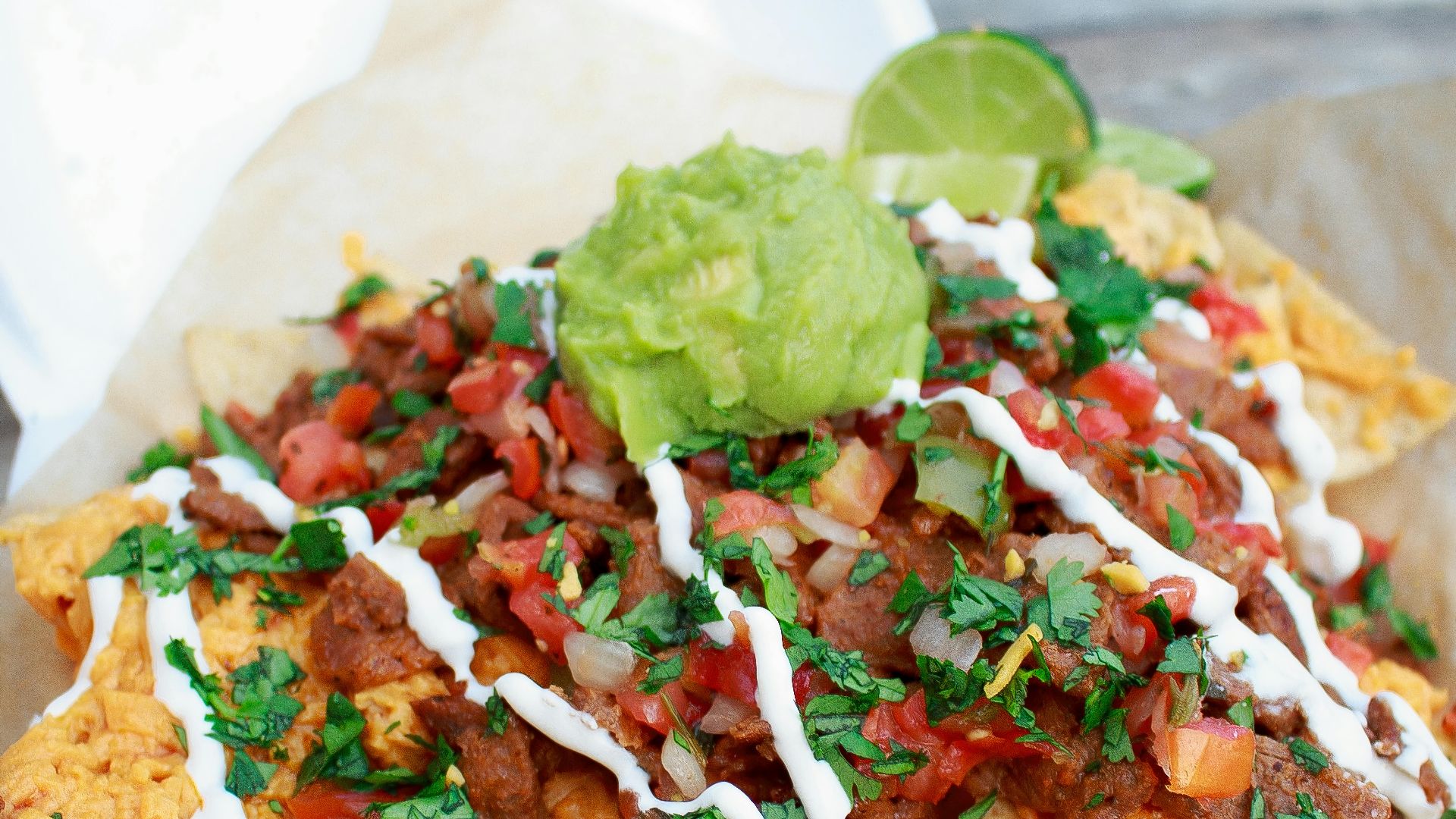 1. Nachos bien garnis