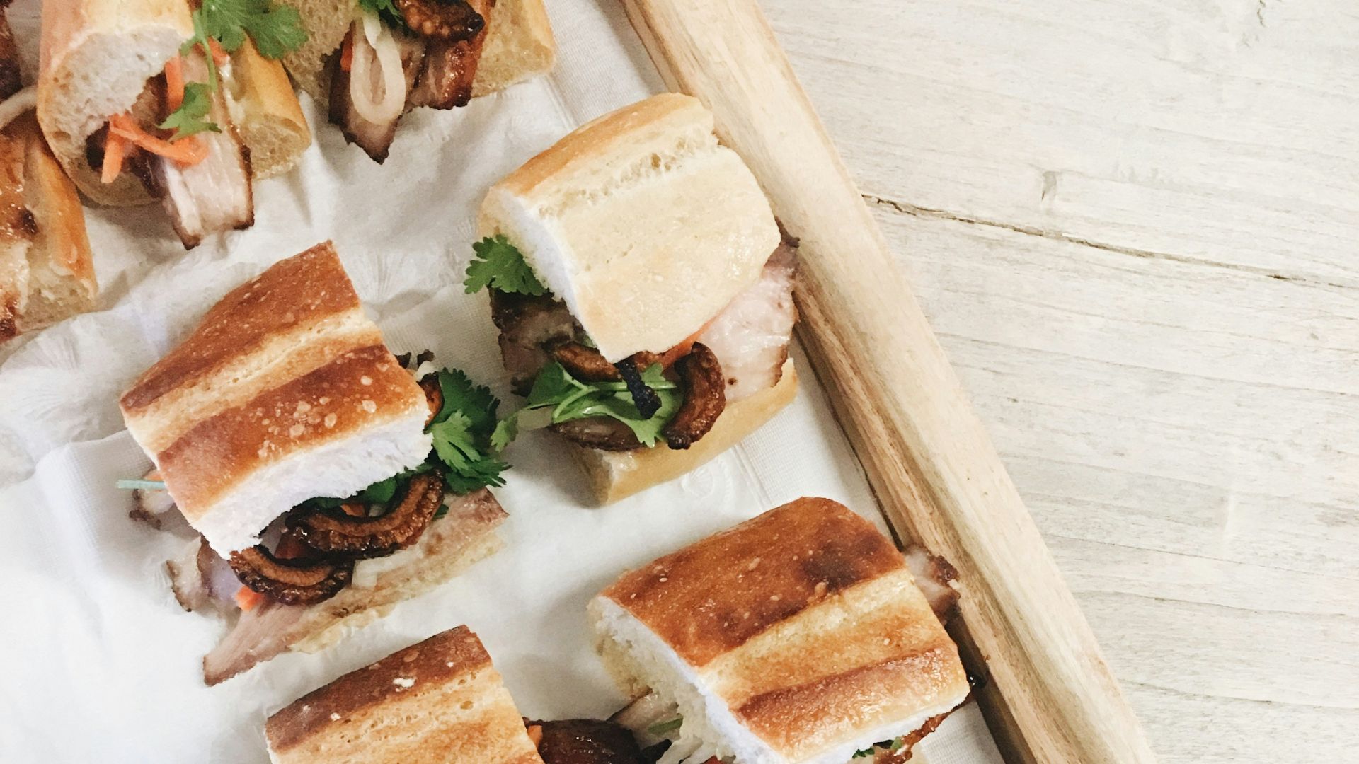 14. Plateaux de sandwichs