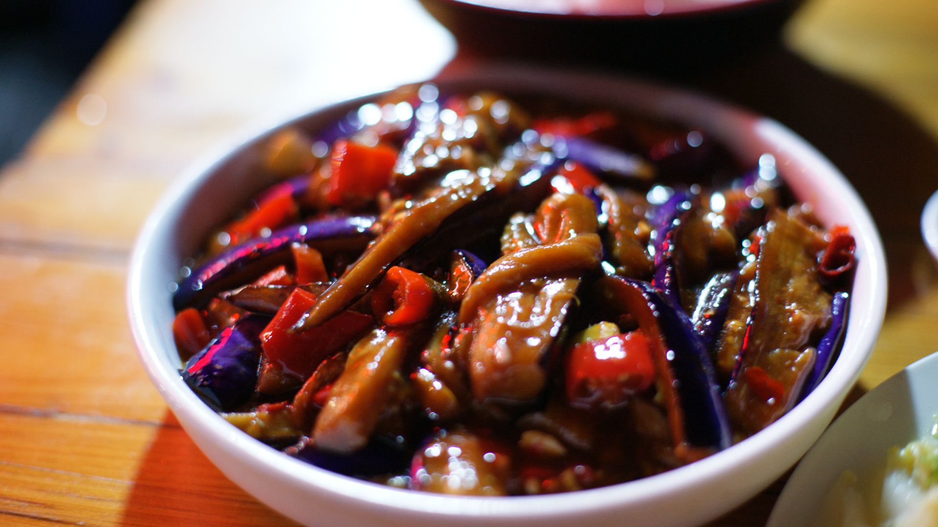 10. Aubergines à la sauce à l'ail