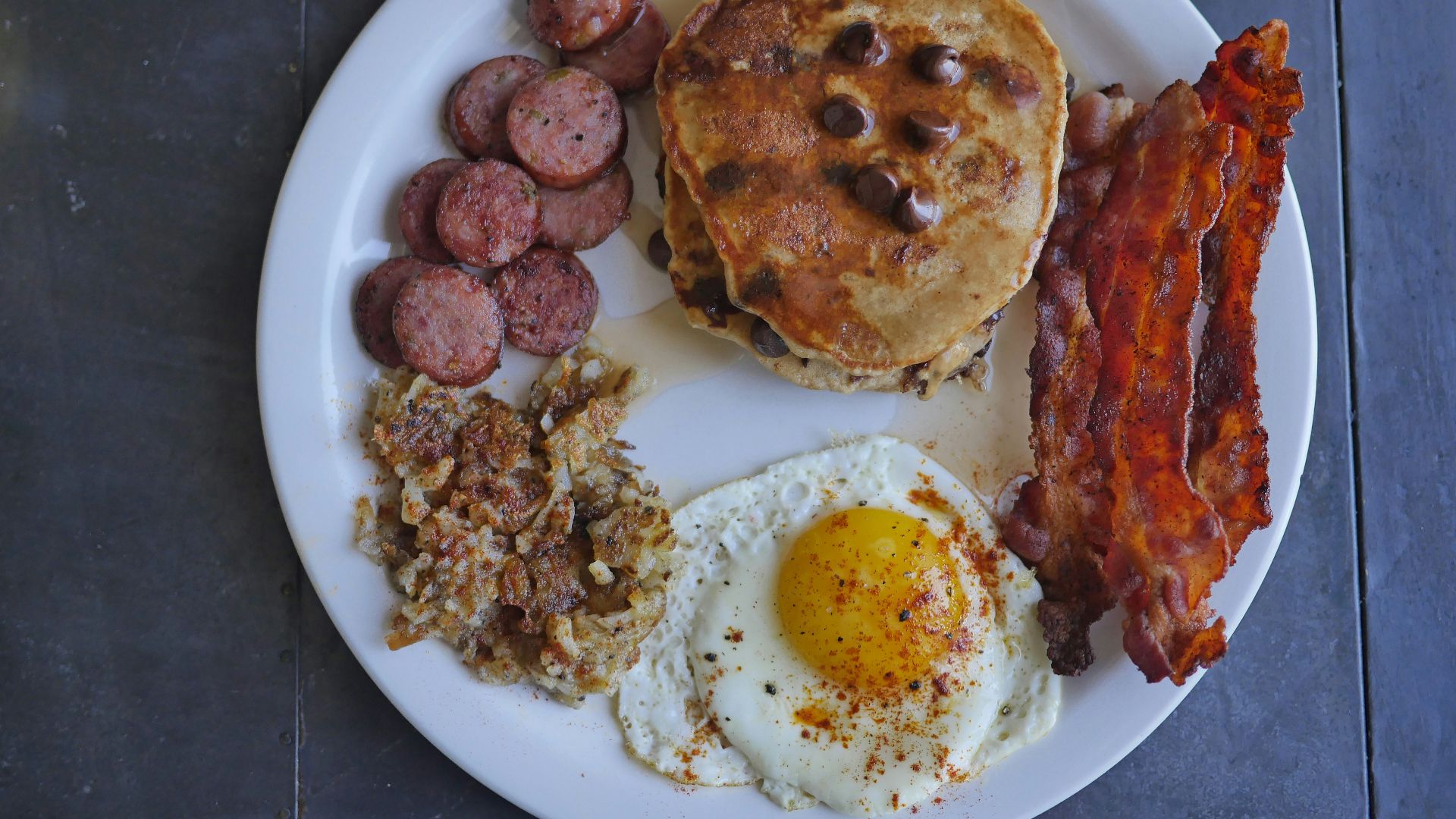 12. Crêpes au bacon et aux œufs