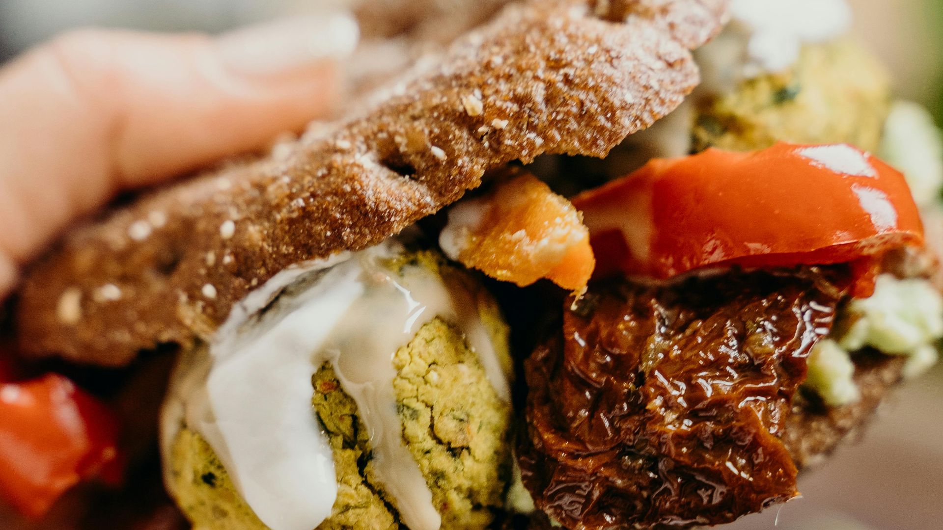 9. Sandwichs au falafel dans du pain pita