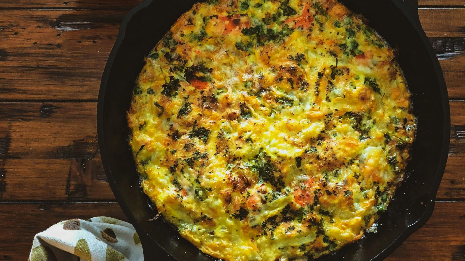 5. Frittata aux œufs et aux épinards