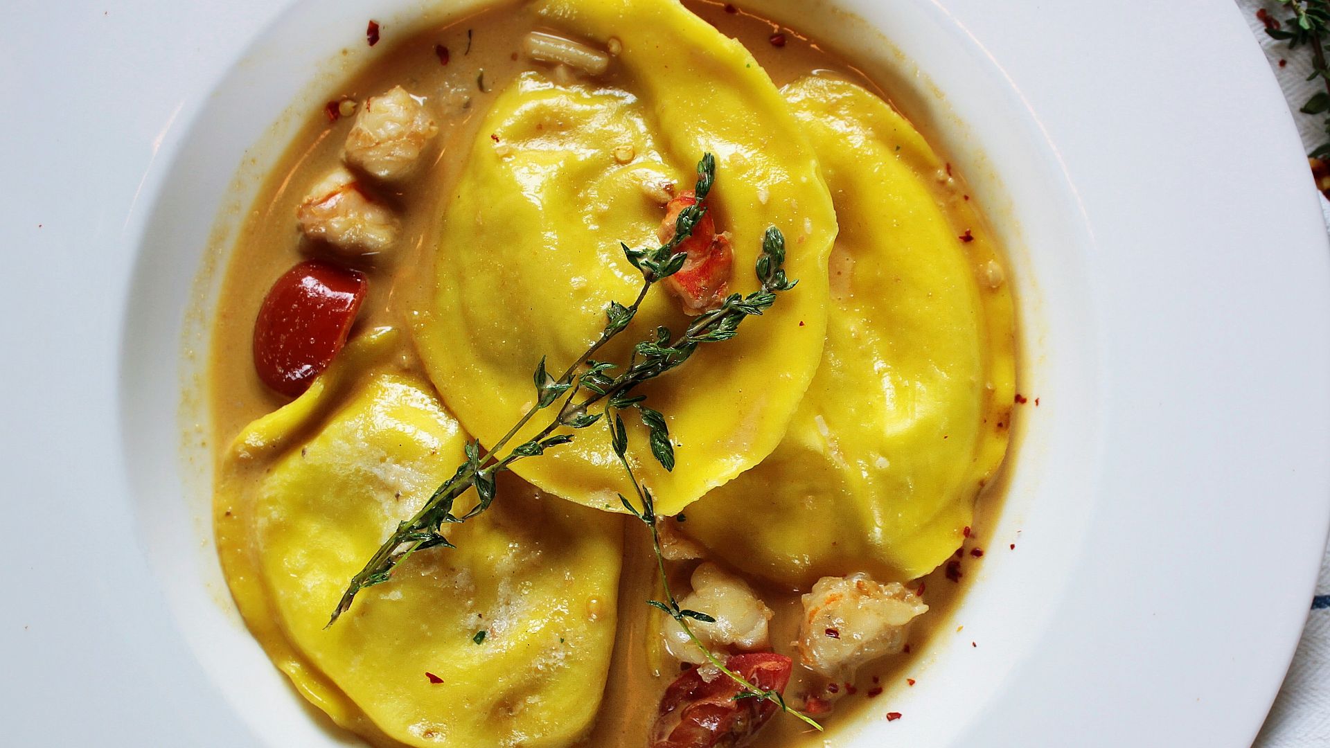 9. Raviolis farcis à la saucisse italienne