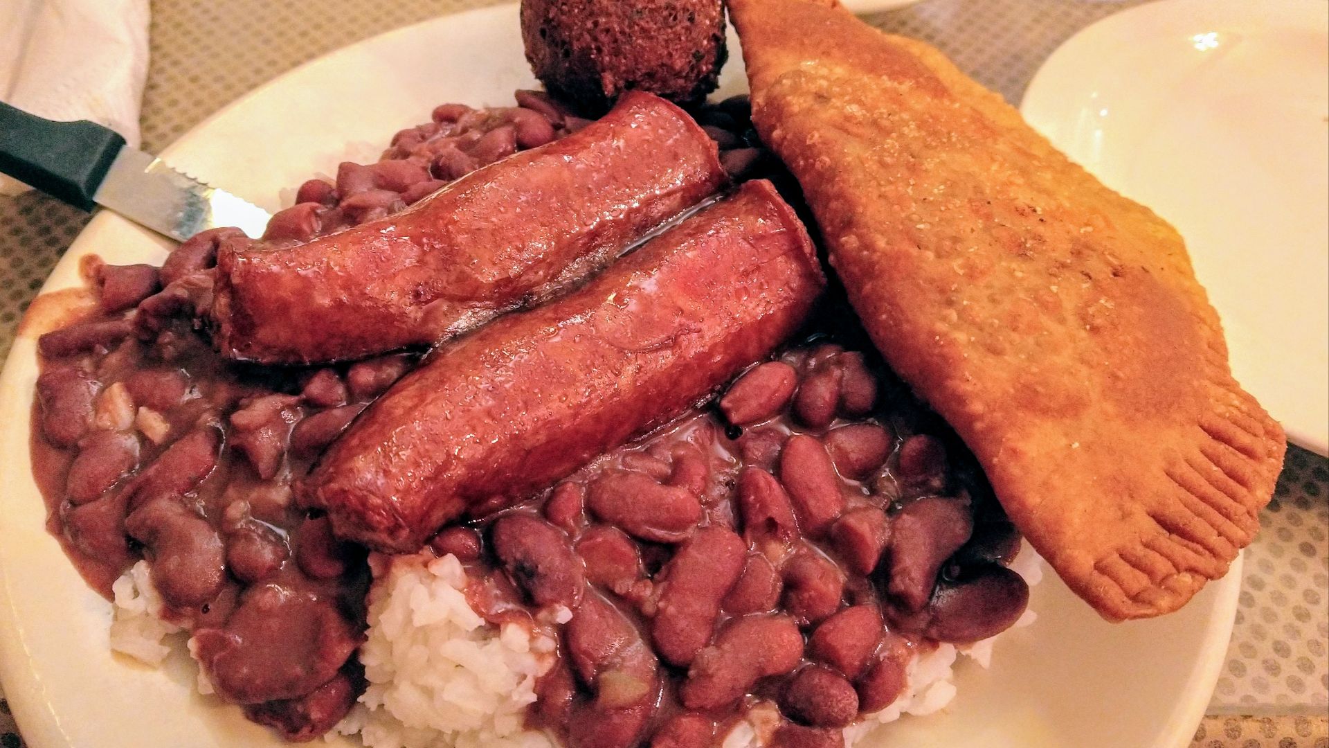 11. Haricots rouges et riz à la saucisse