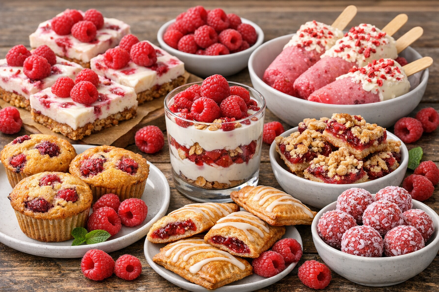 Délicieuses recettes de collations aux framboises à découvrir