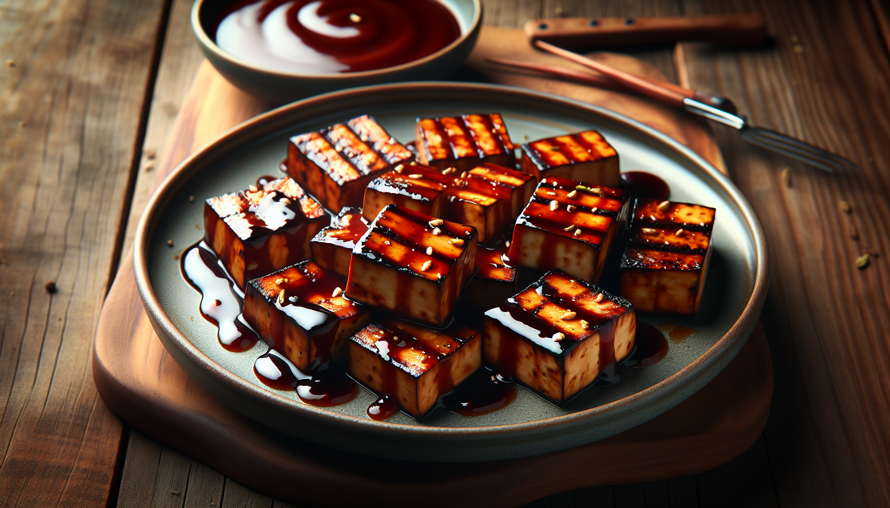 Tofu grillé BBQ