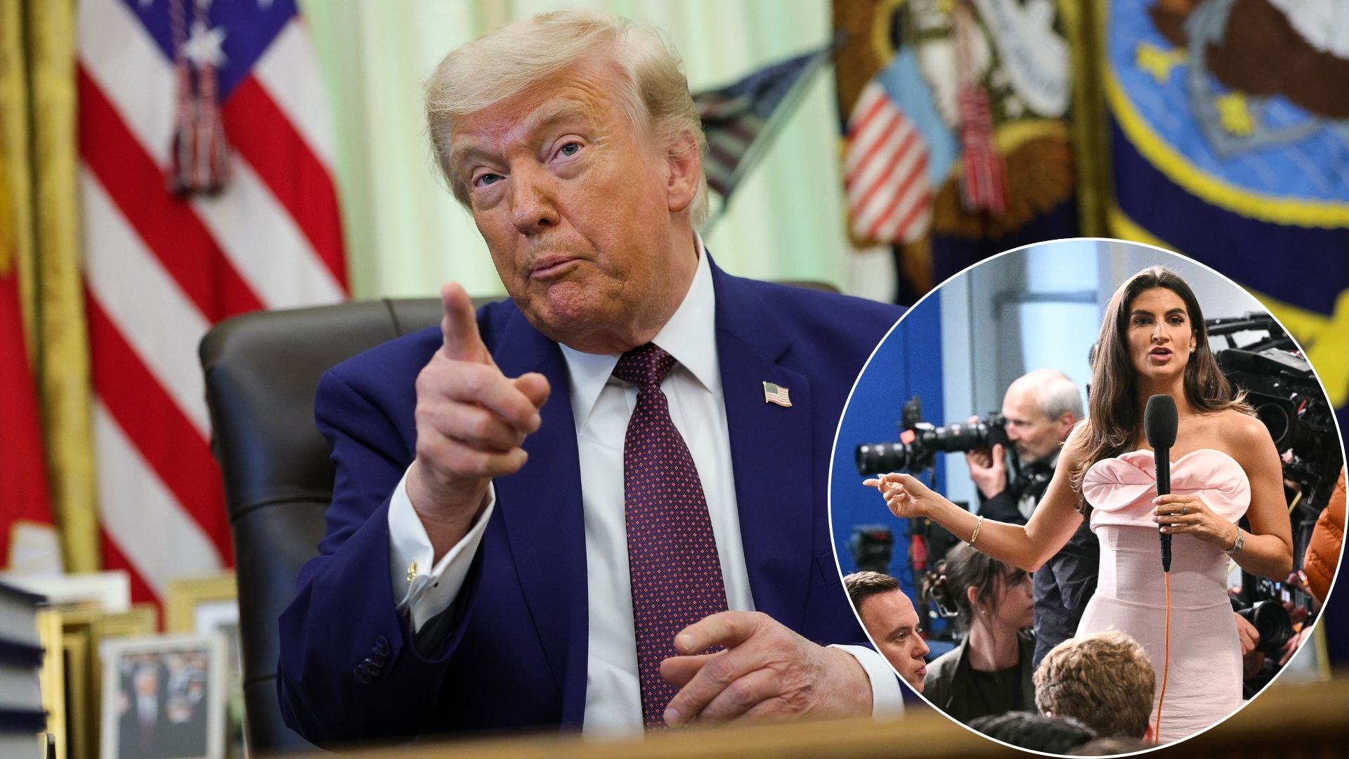 Trump attaque encore Kaitlan Collins de CNN et lui ordonne de «se taire» dans le Bureau ovale