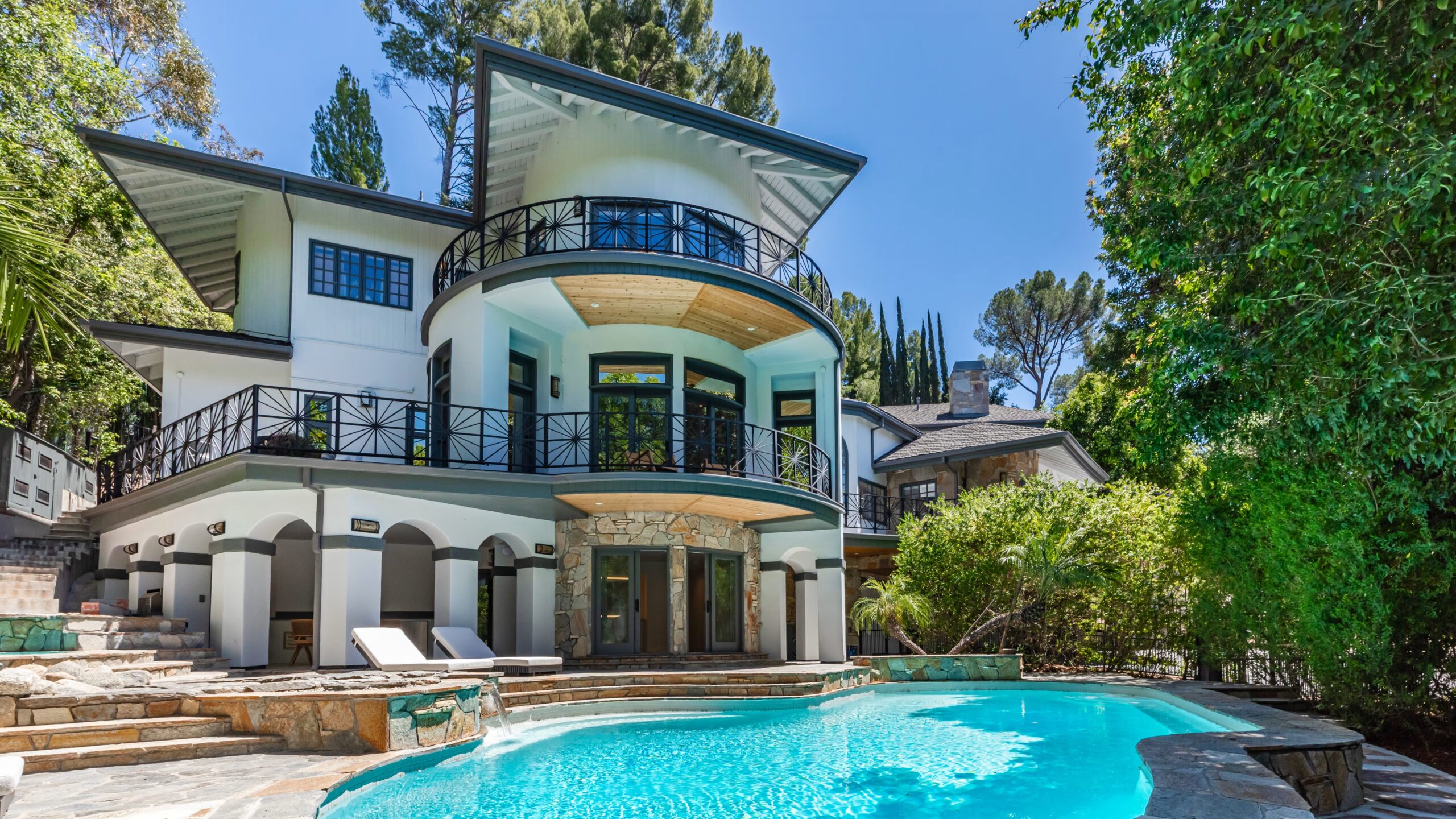 An outdoor oasis in the heart of the property