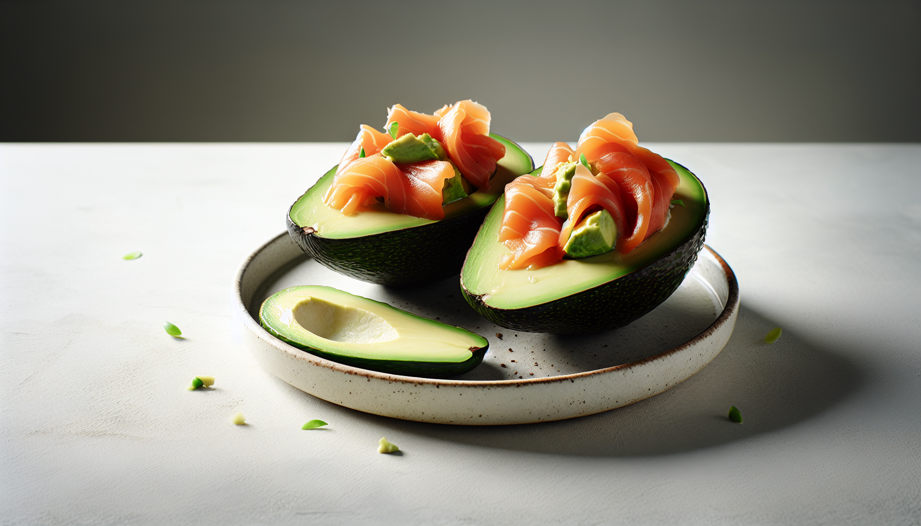 Avocats farcis au saumon fumé