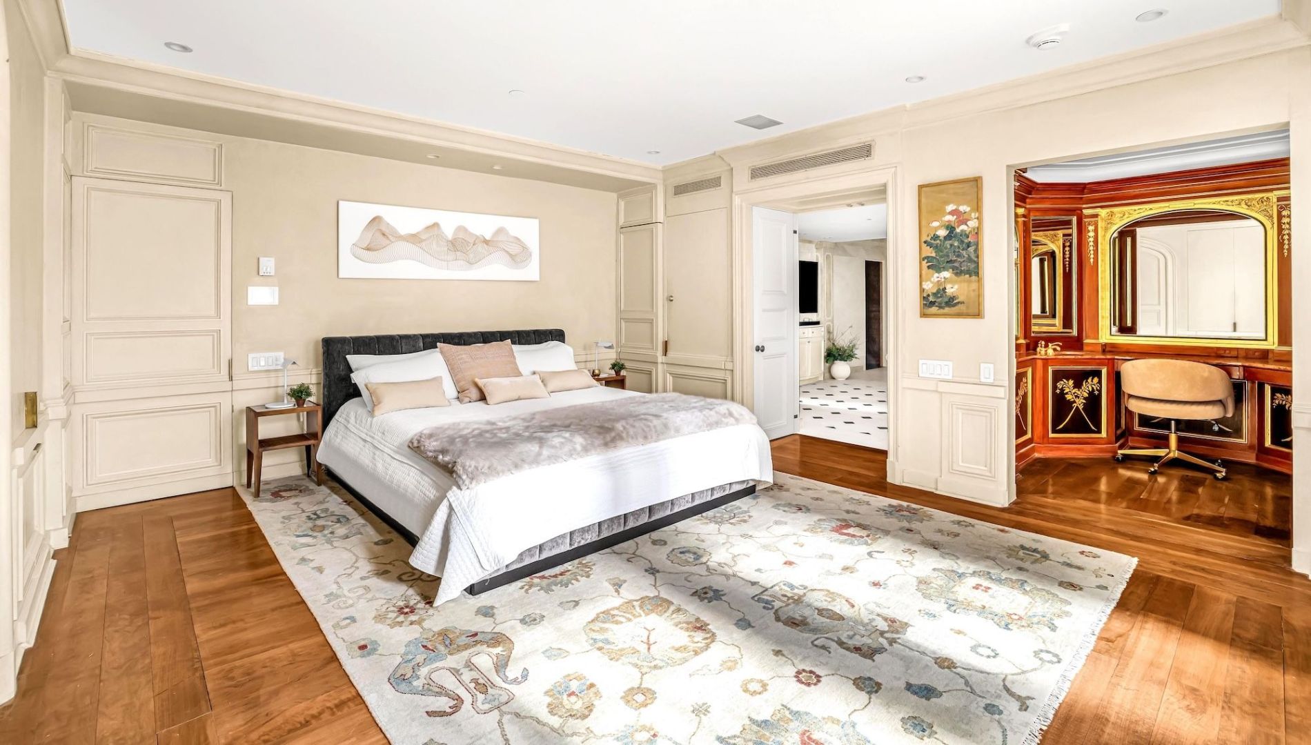 The master bedroom