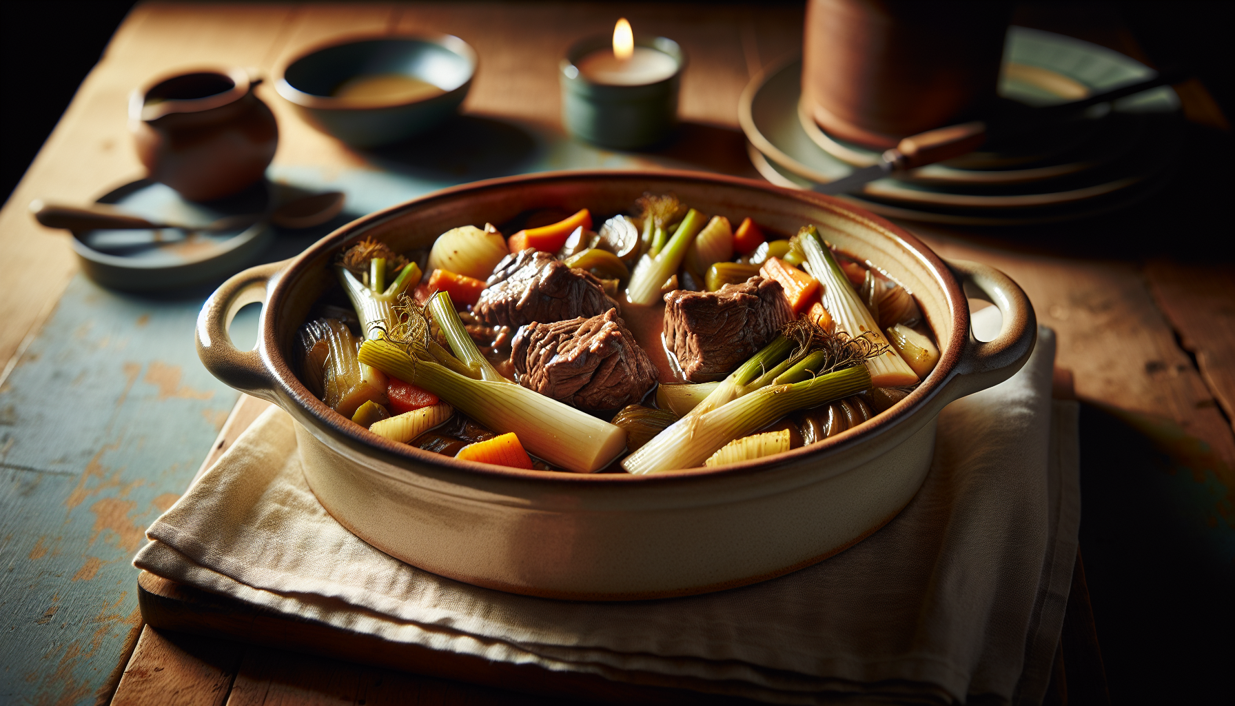 Cocotte de boeuf et fenouil