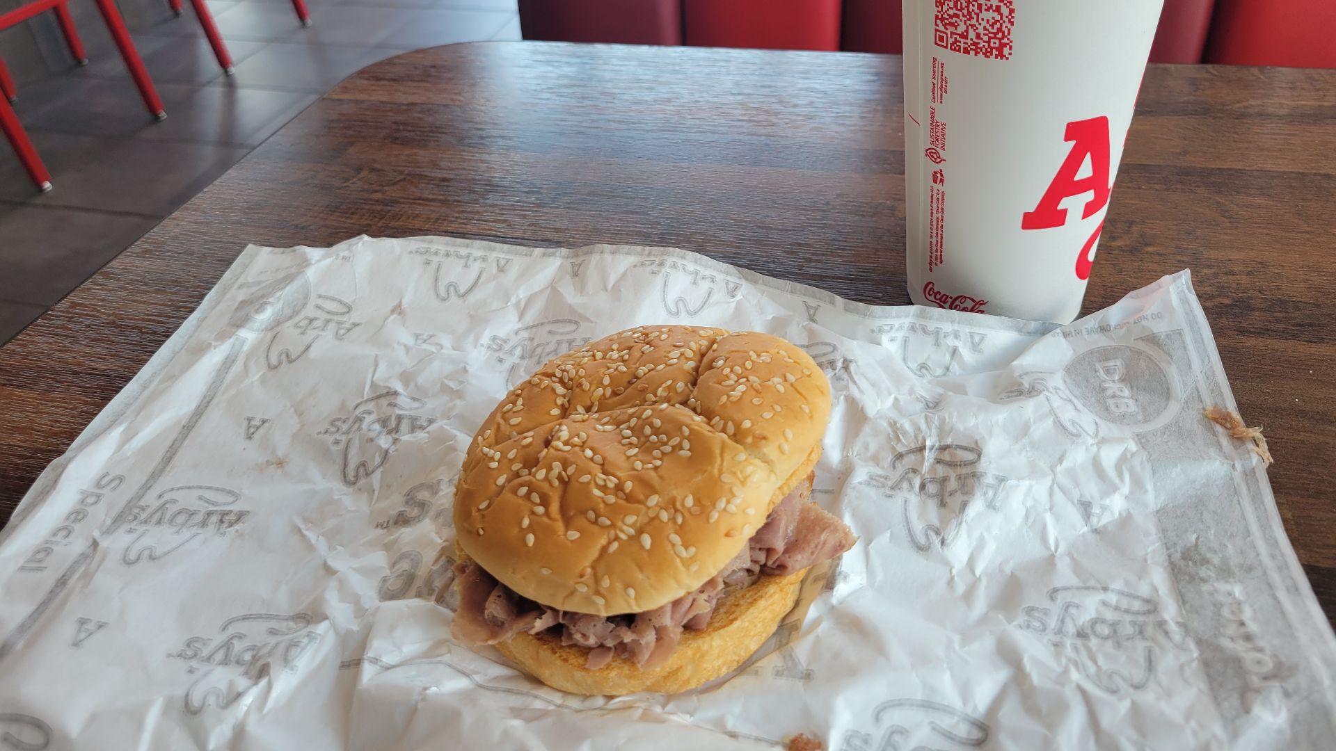 12. Le sandwich classique au rosbif d'Arby's