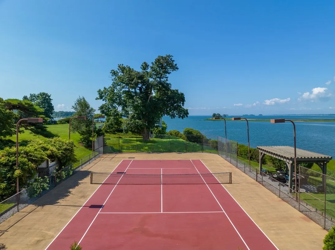 Private tennis court