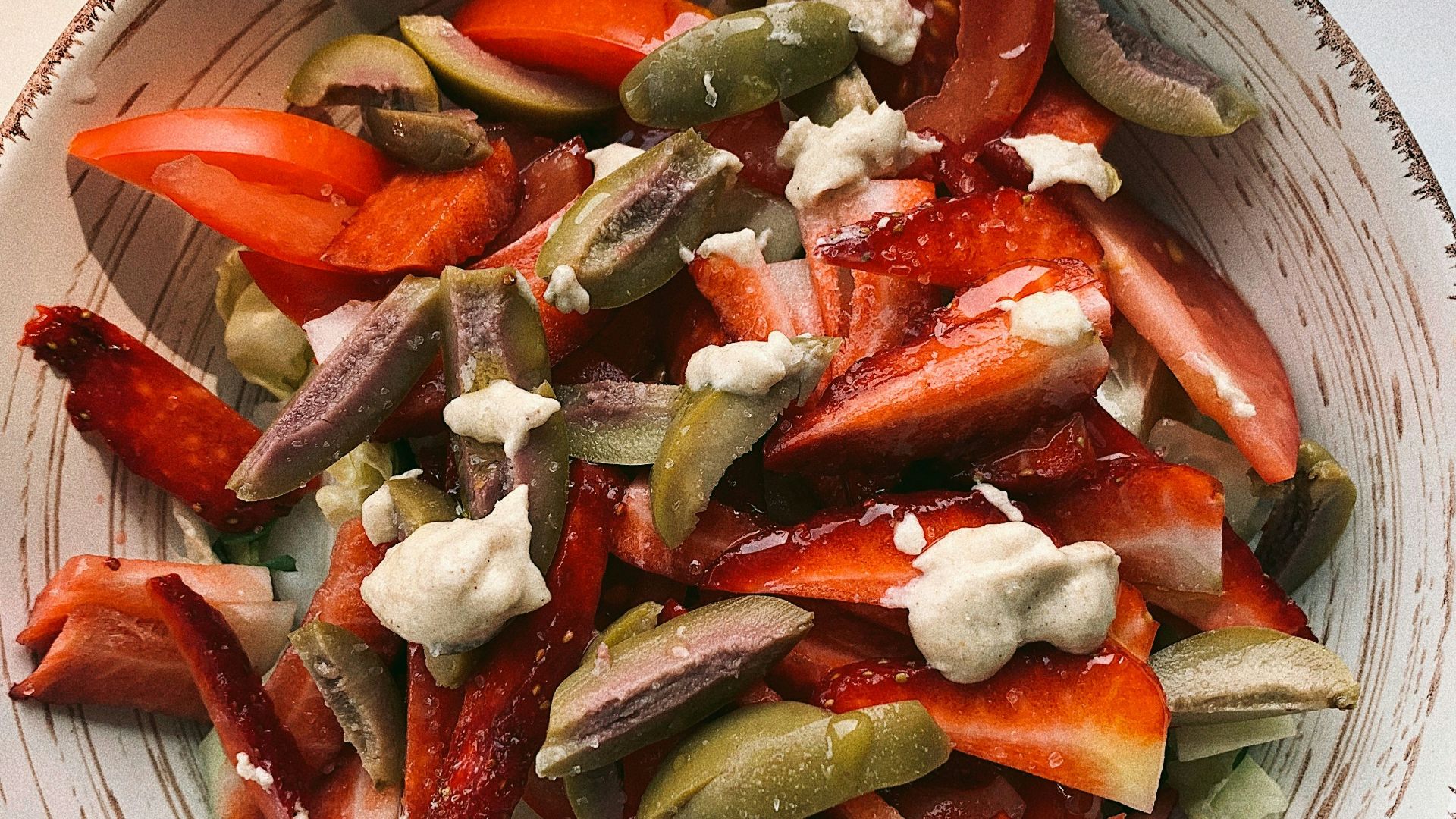 12. Salade de bretzels aux fraises