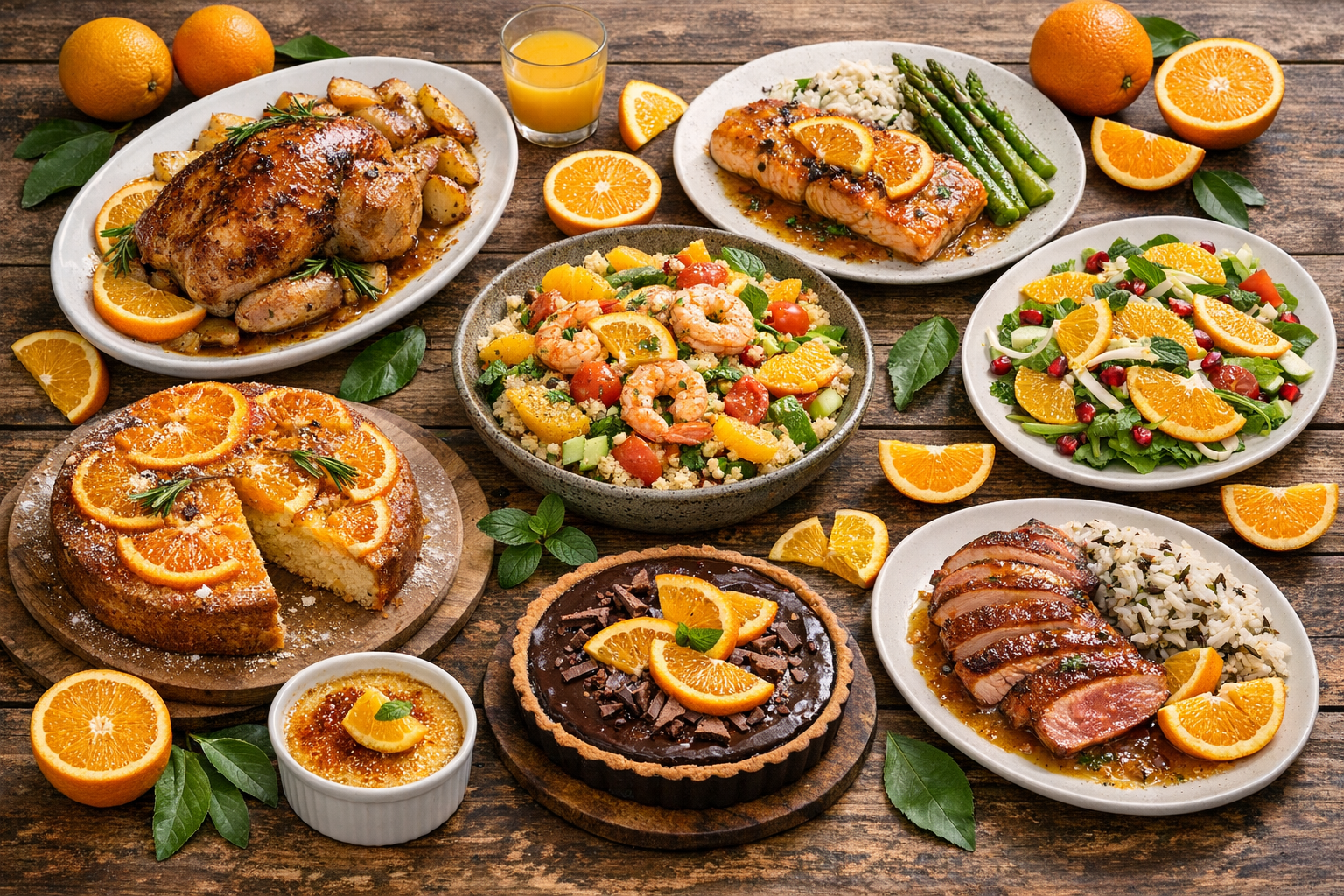 Découvrez 8 recettes délicieuses avec des oranges