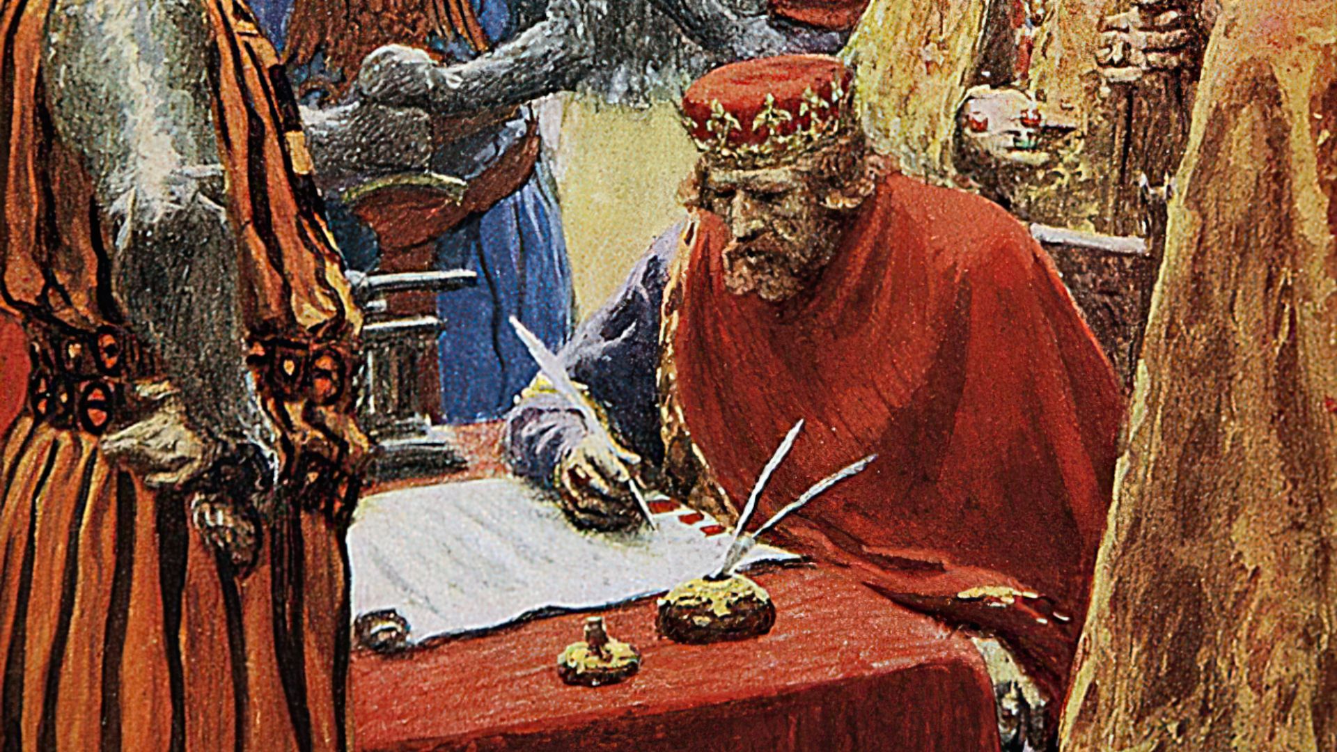 1. Les barons et les citadins anglais ont contraint le roi Jean à accepter la Magna Carta