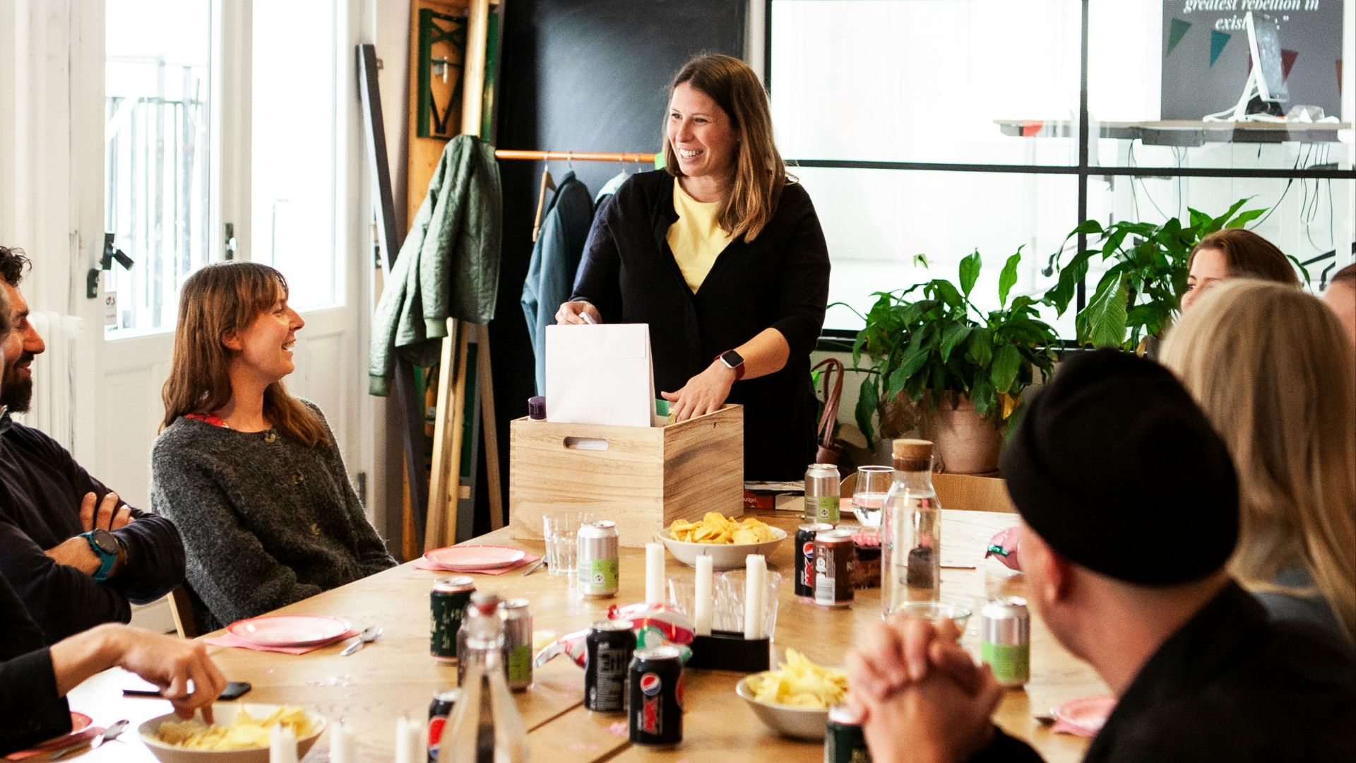 5. Le repas-partage au bureau