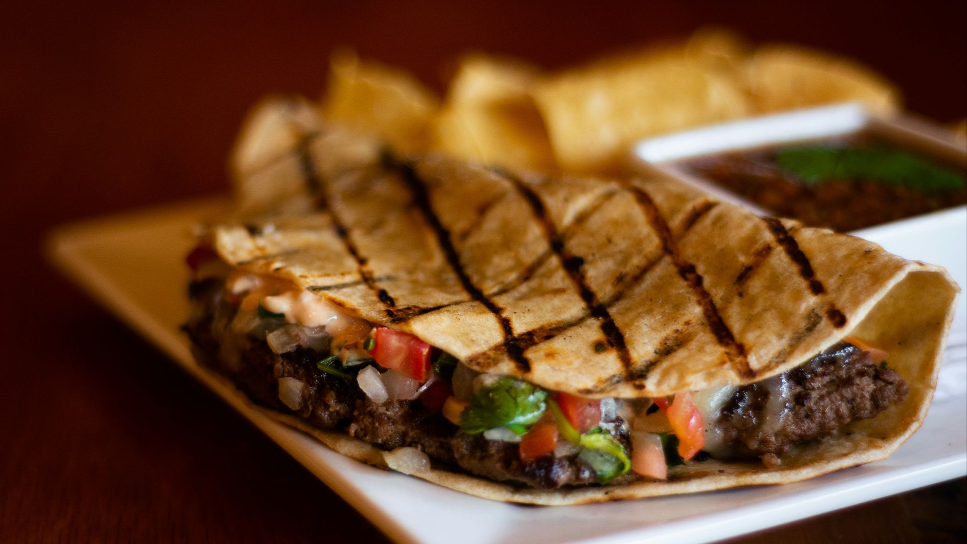 8. Quesadilla aux haricots noirs et aux épinards