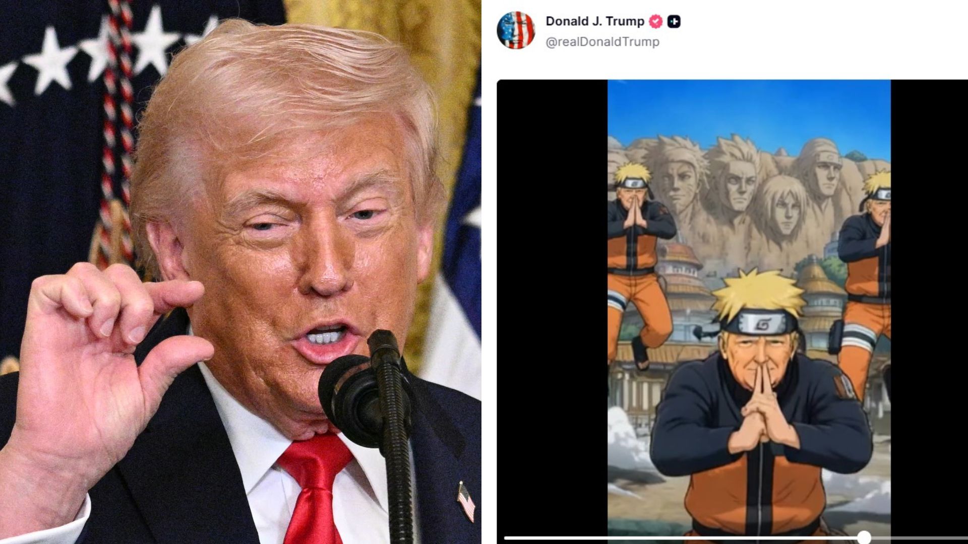 Trump Depicted as Naruto