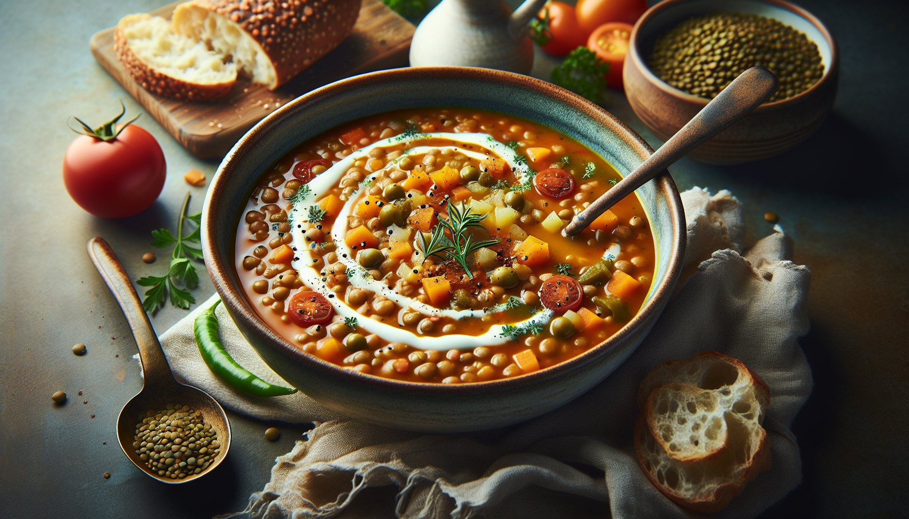 Soupe aux lentilles