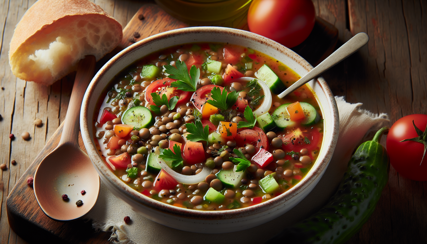 Gaspacho aux lentilles