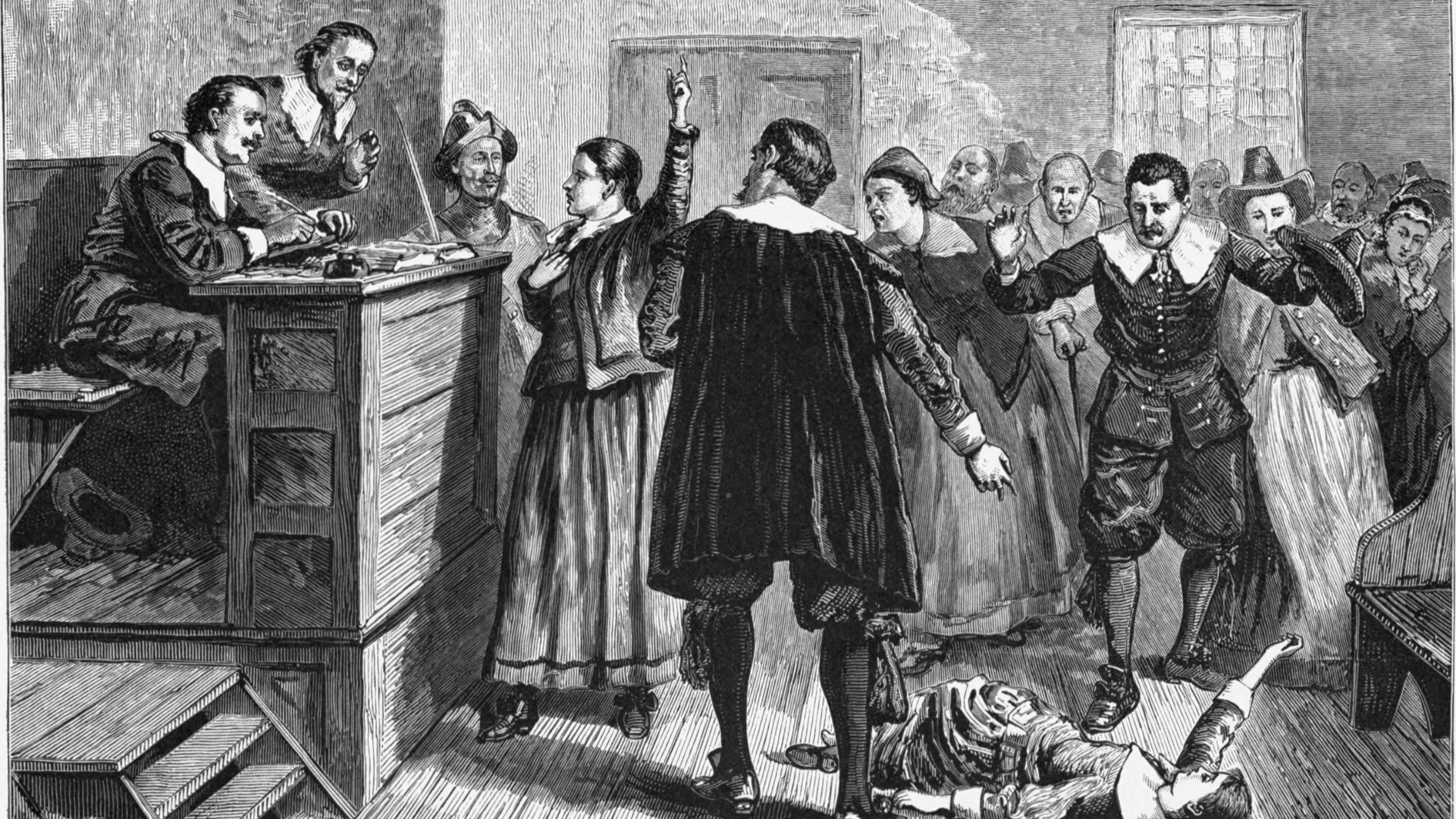 8. Les sorcières accusées de Salem brûlées sur le bûcher