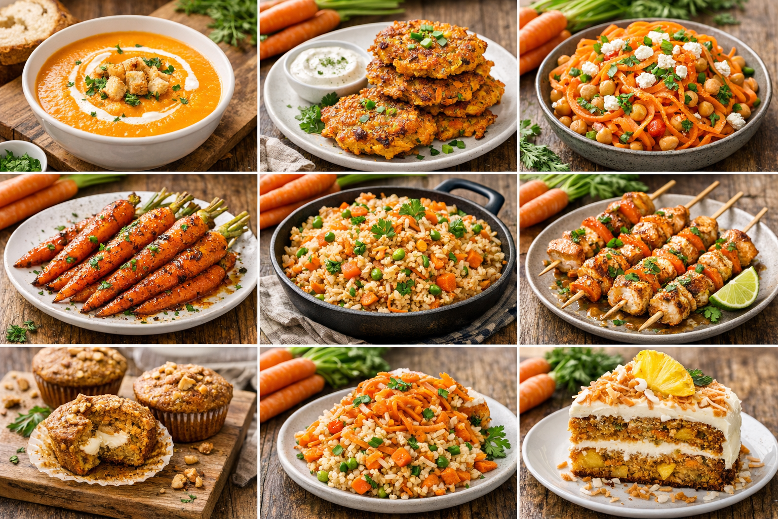 Découvrez 8 recettes savoureuses à base de carottes