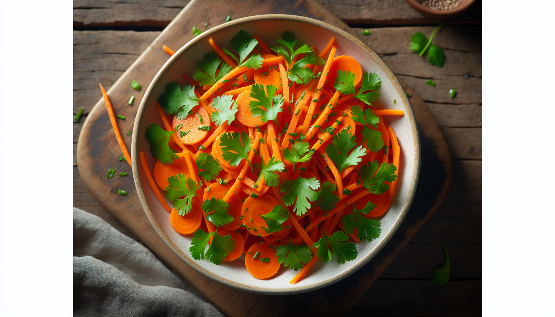 Salade de carottes et coriandre