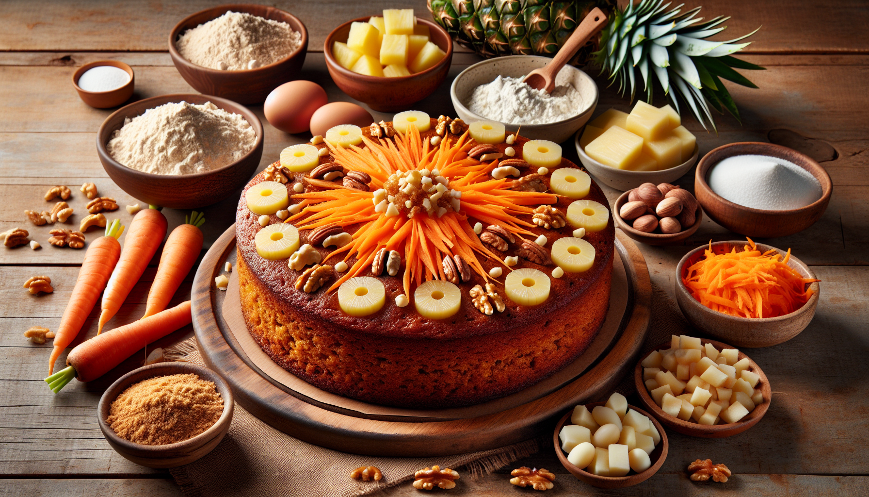 Gâteau aux carottes hawaïen