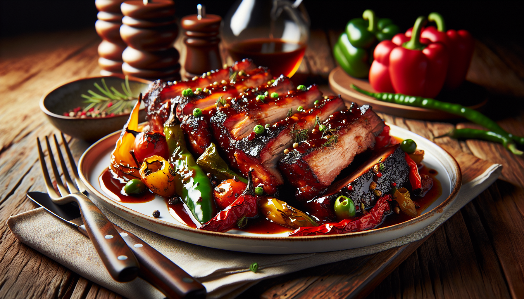 Porc aux poivrons BBQ