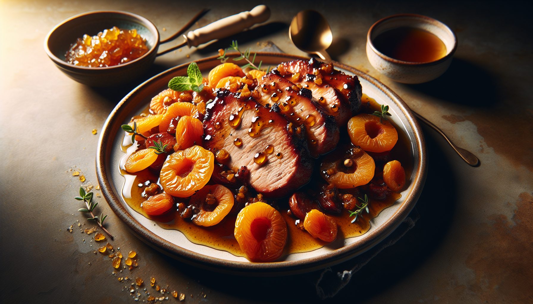 Porc aux abricots secs, à l’érable