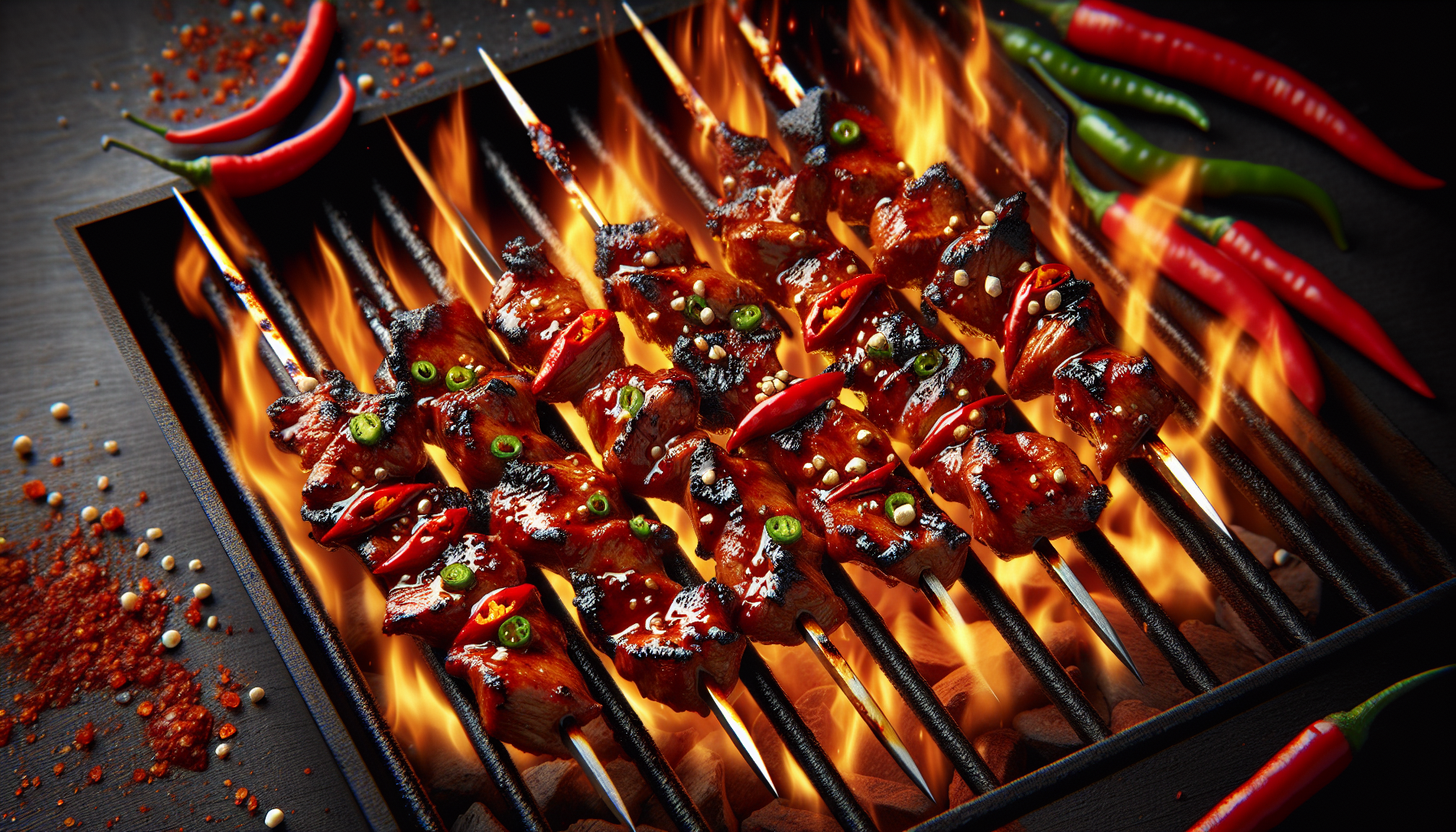 Porc grillé au chili