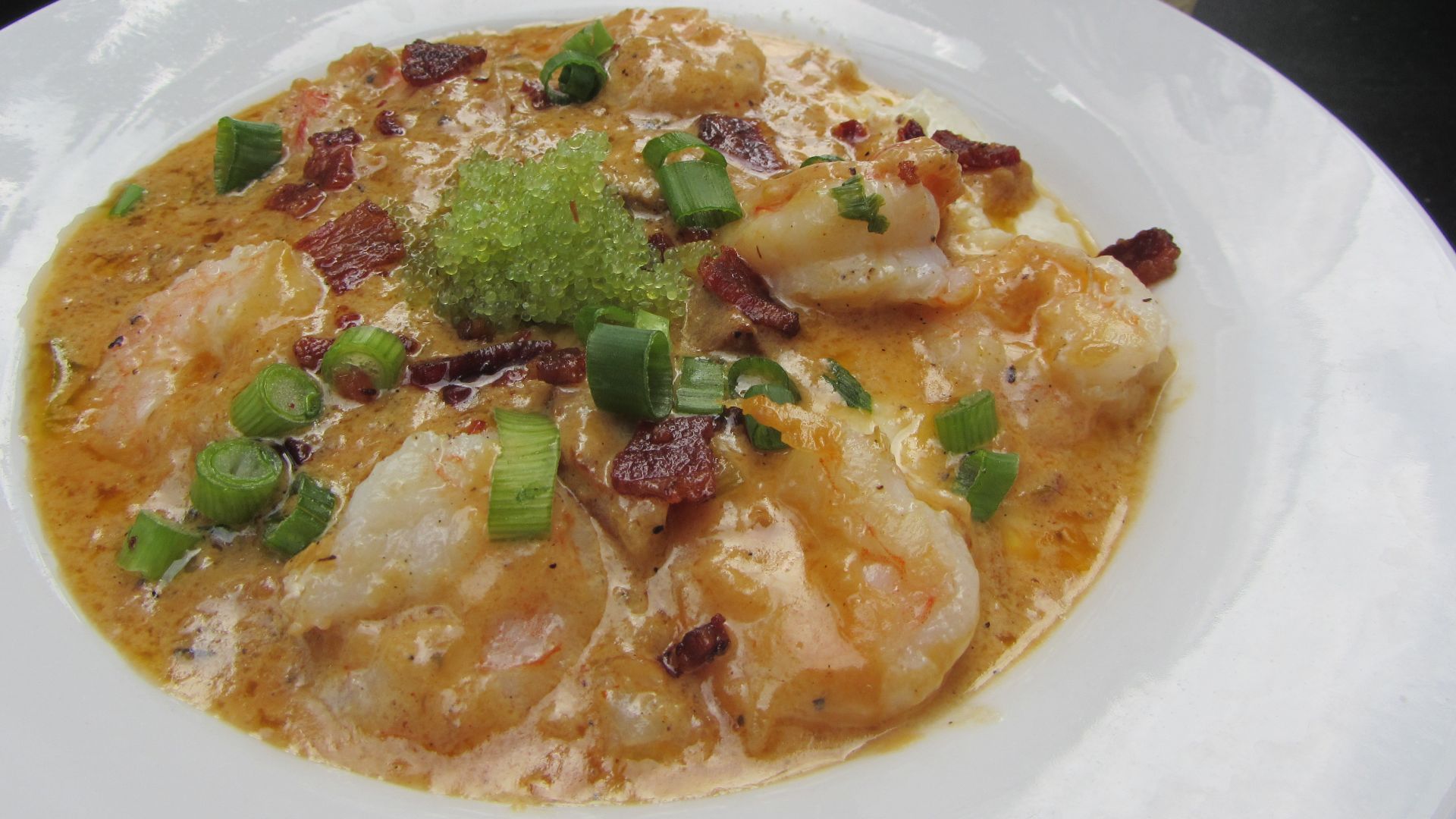 4. Crevettes et gruau de maïs
